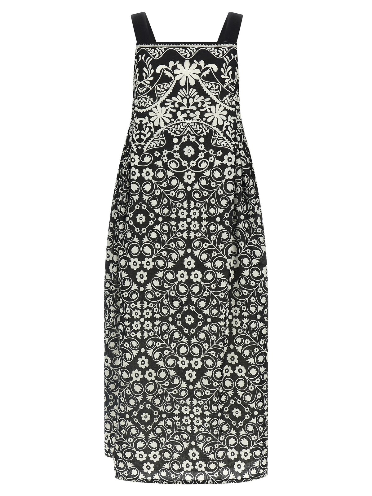 Max Mara Bicolor Cotton Long Dress
