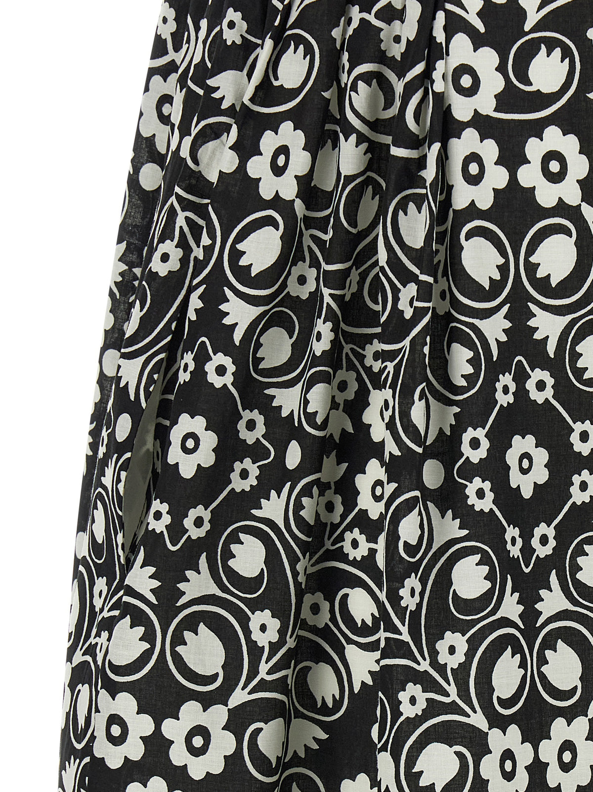 Max Mara Bicolor Cotton Long Dress