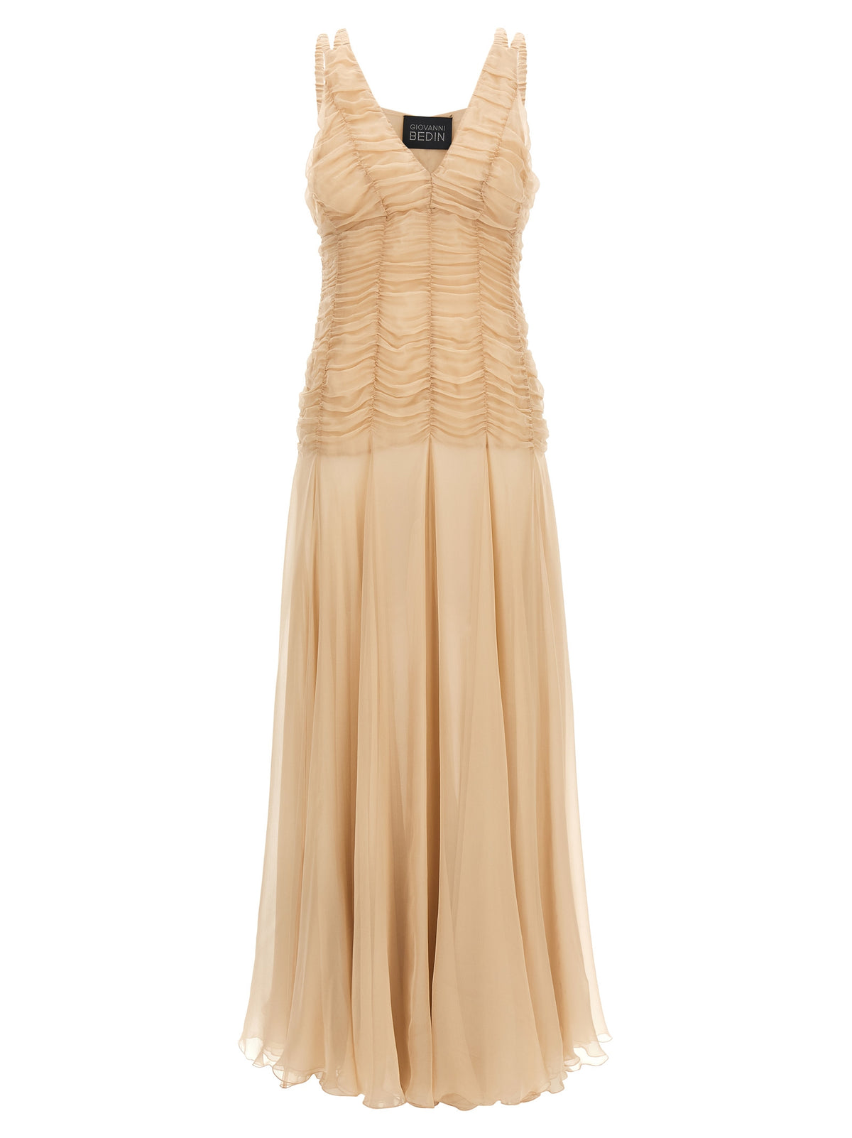 Giovanni Bedin Multicolor Silk Long Dress