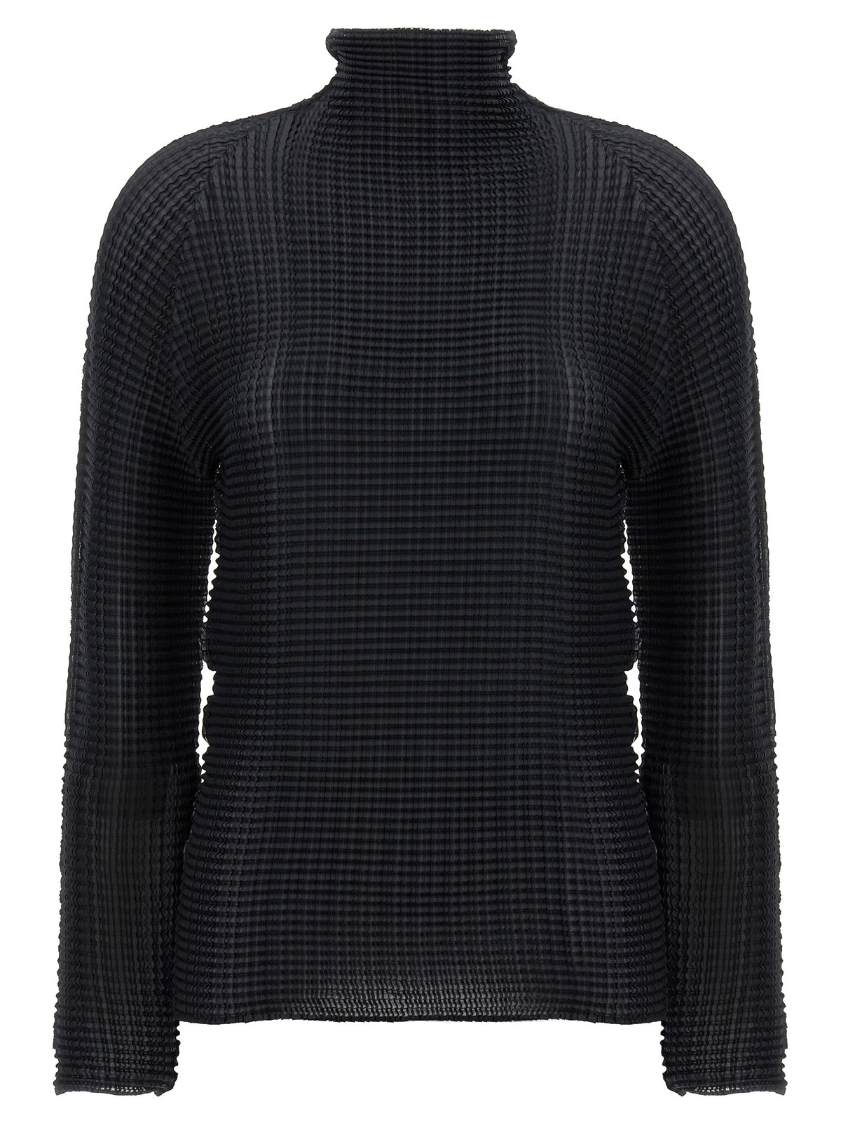 Issey Miyake Black Polyester Cardigan
