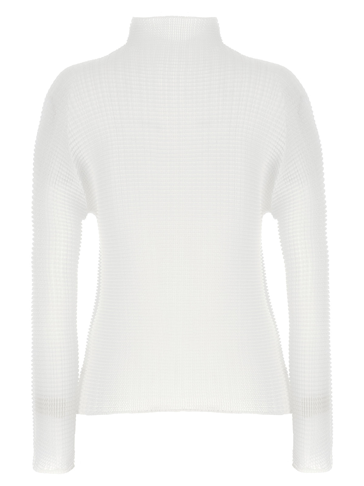 Issey Miyake White Polyester Cardigan