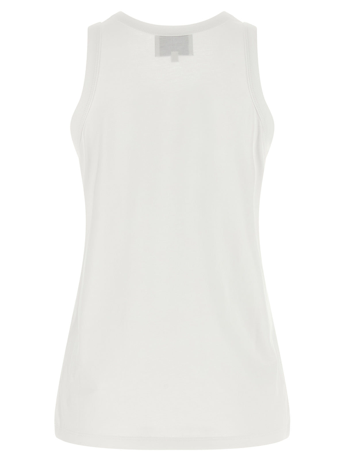 Loulou De Saison White Cotton Sleeveles T-Shirt