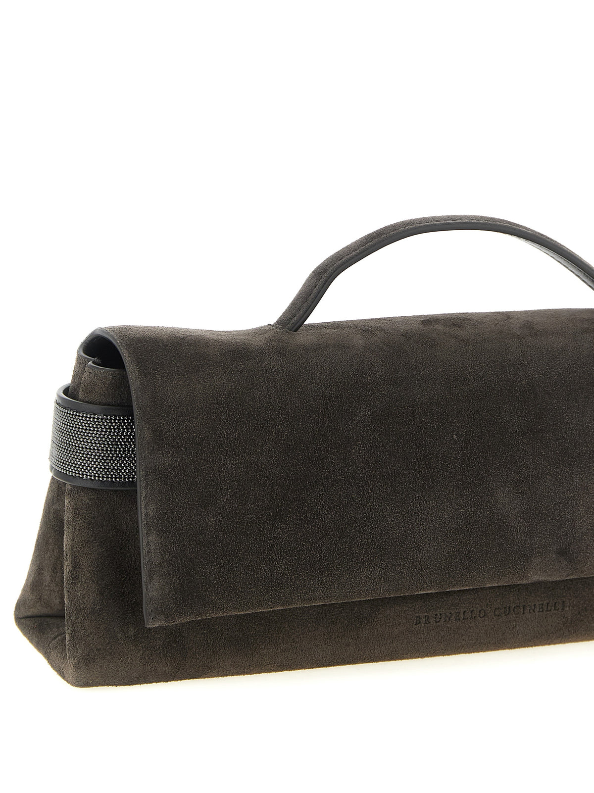 Brunello Cucinelli Brown Calfskin Clutch Bag