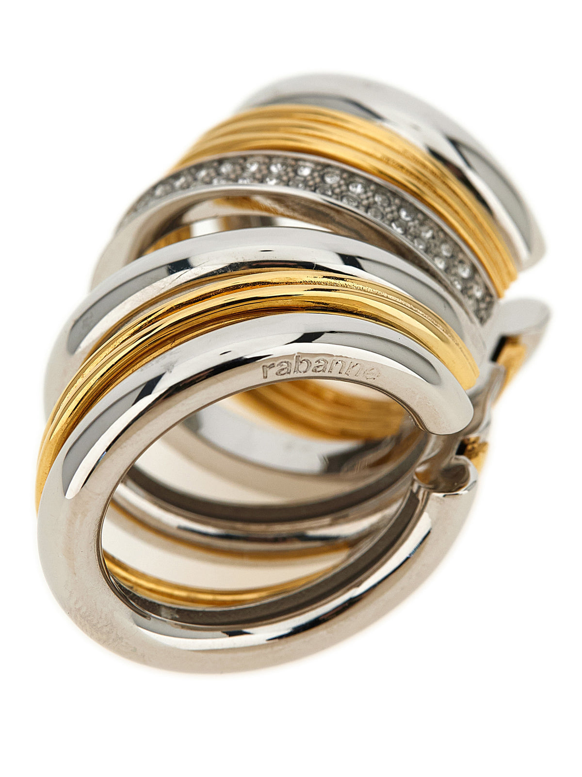 Paco Rabanne Multicolor Brass Earrings