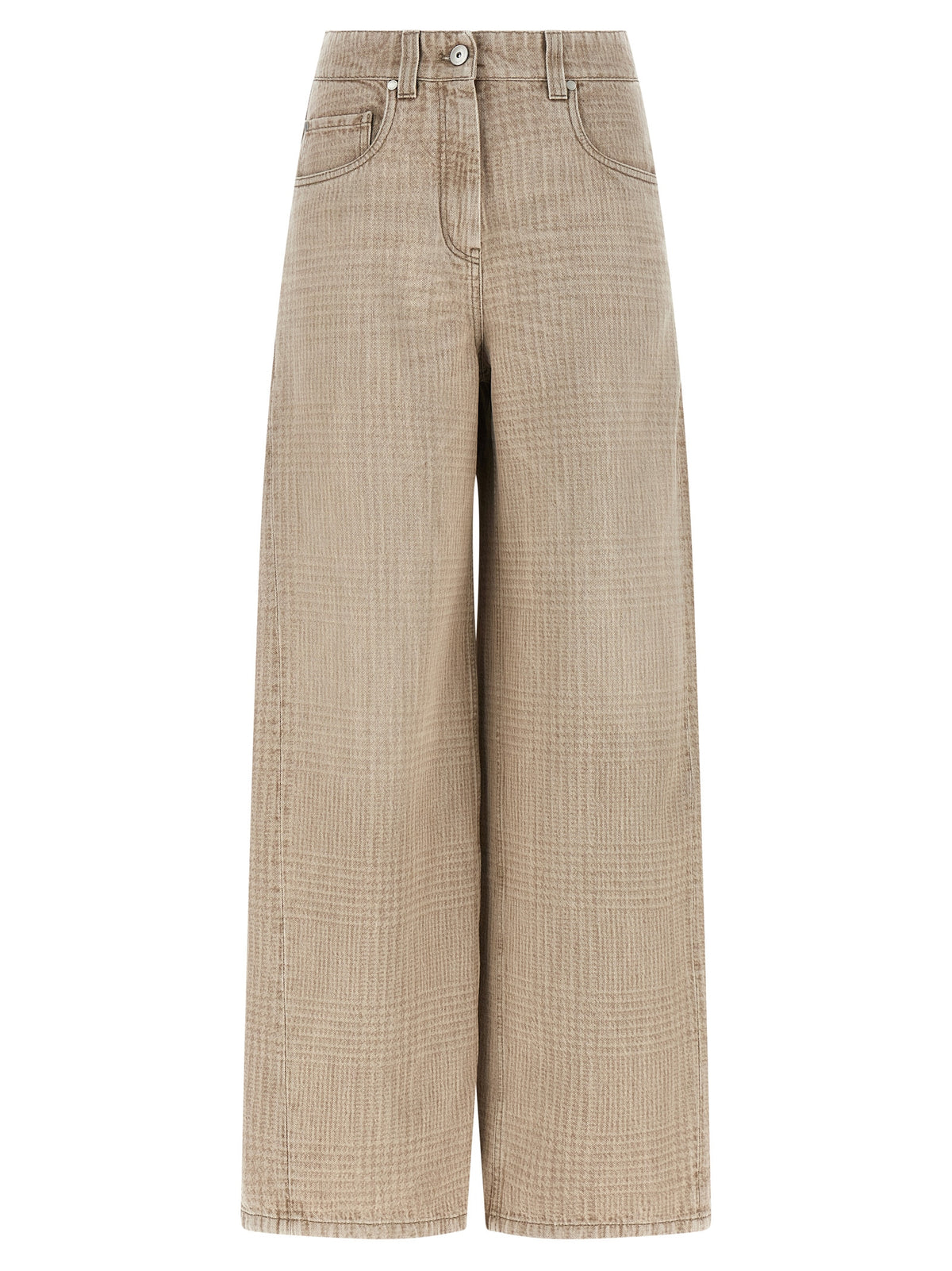 Brunello Cucinelli Beige Cotton Jeans Denim