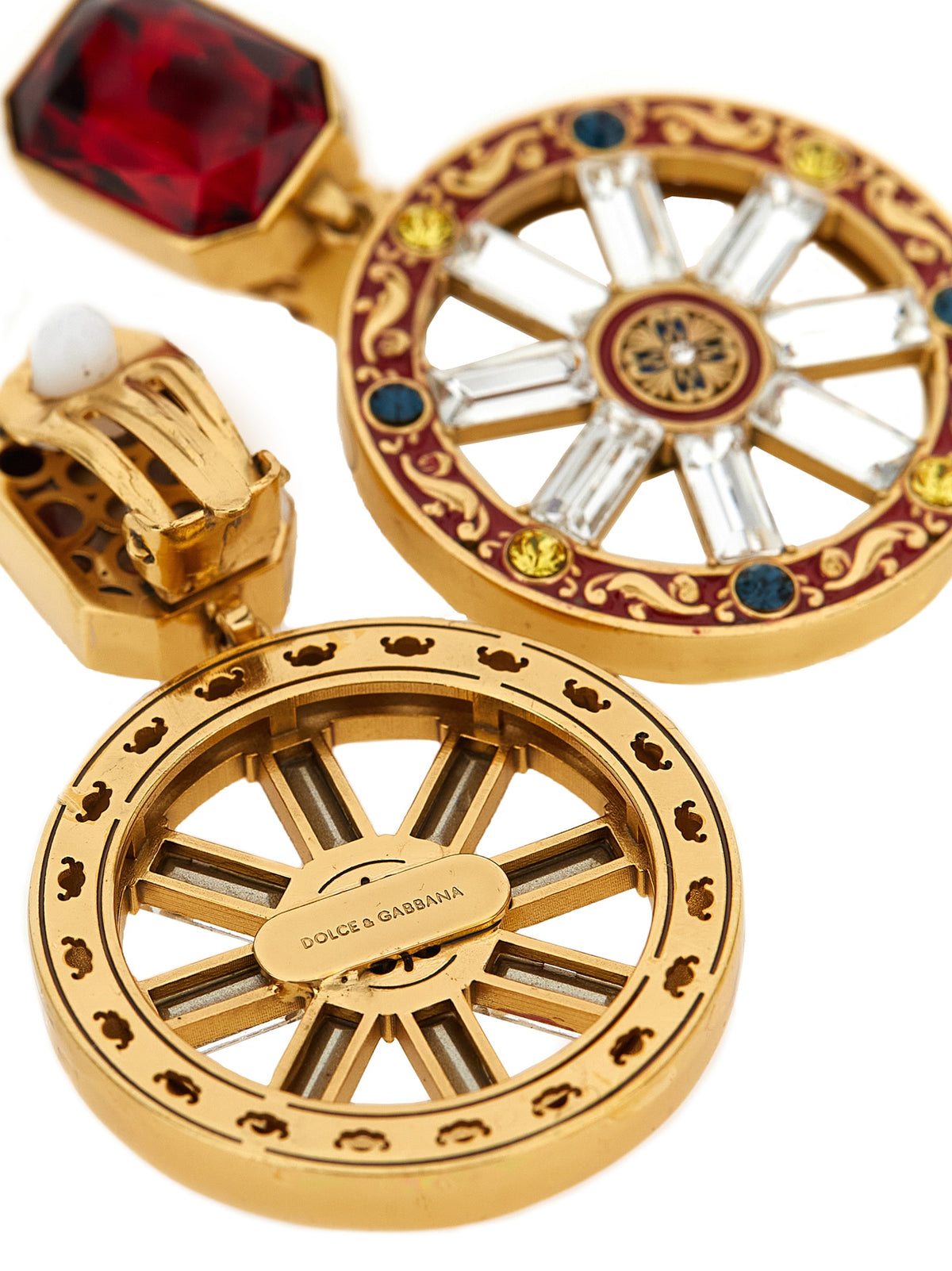 Dolce & Gabbana Multicolor Brass Earrings
