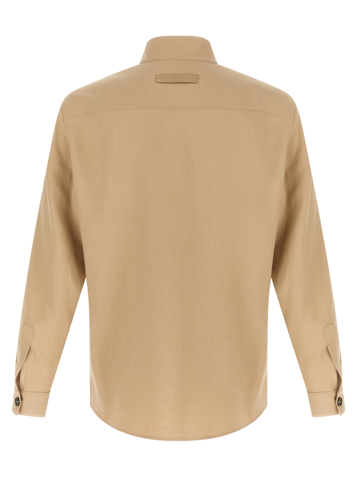 ZEGNA Beige Linen Blouse