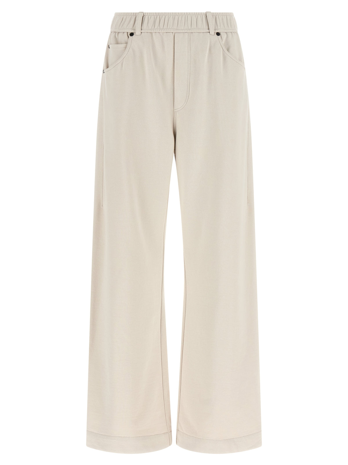 Brunello Cucinelli Beige Cotton Athletic Pants