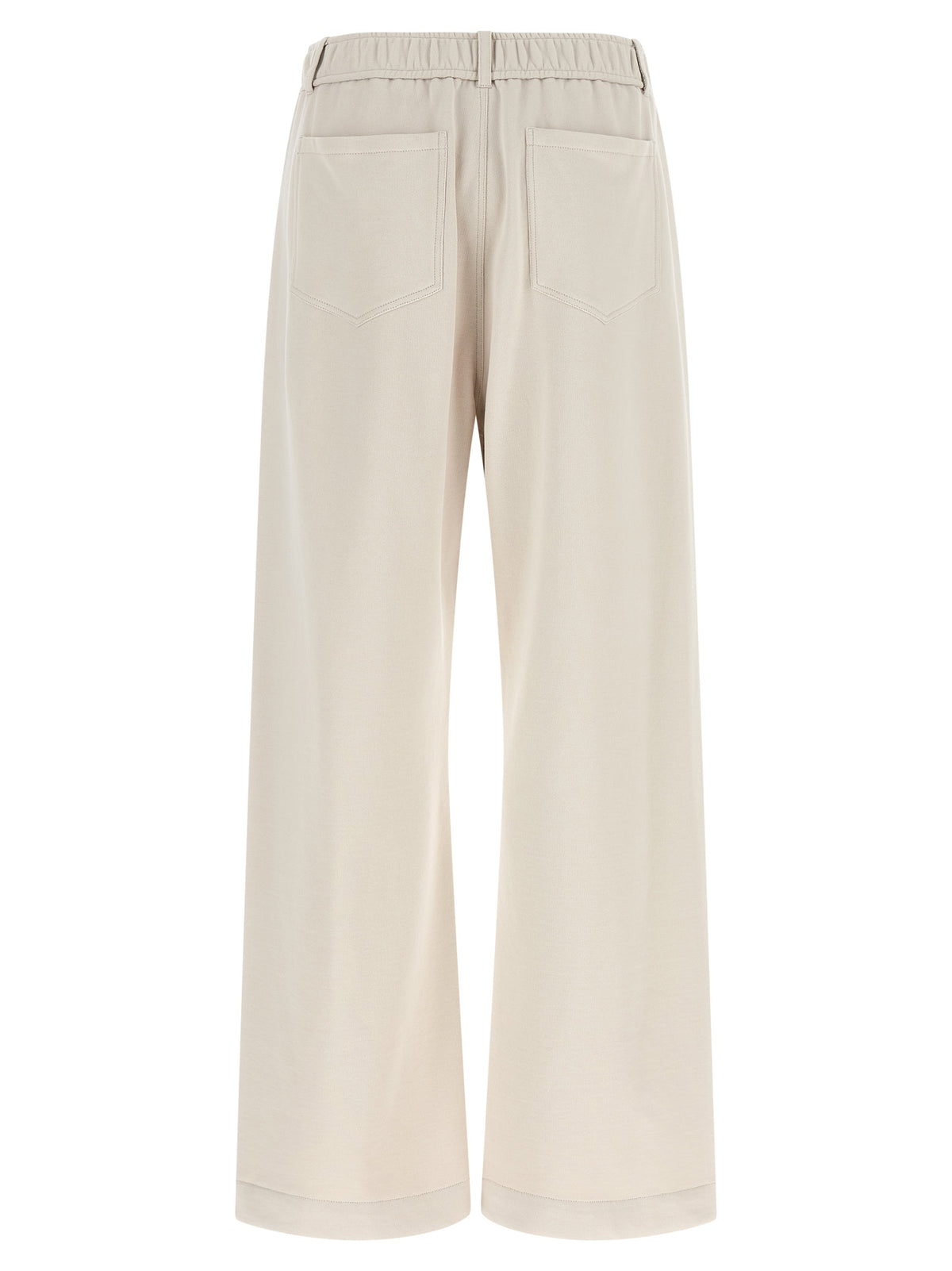 Brunello Cucinelli Beige Cotton Athletic Pants