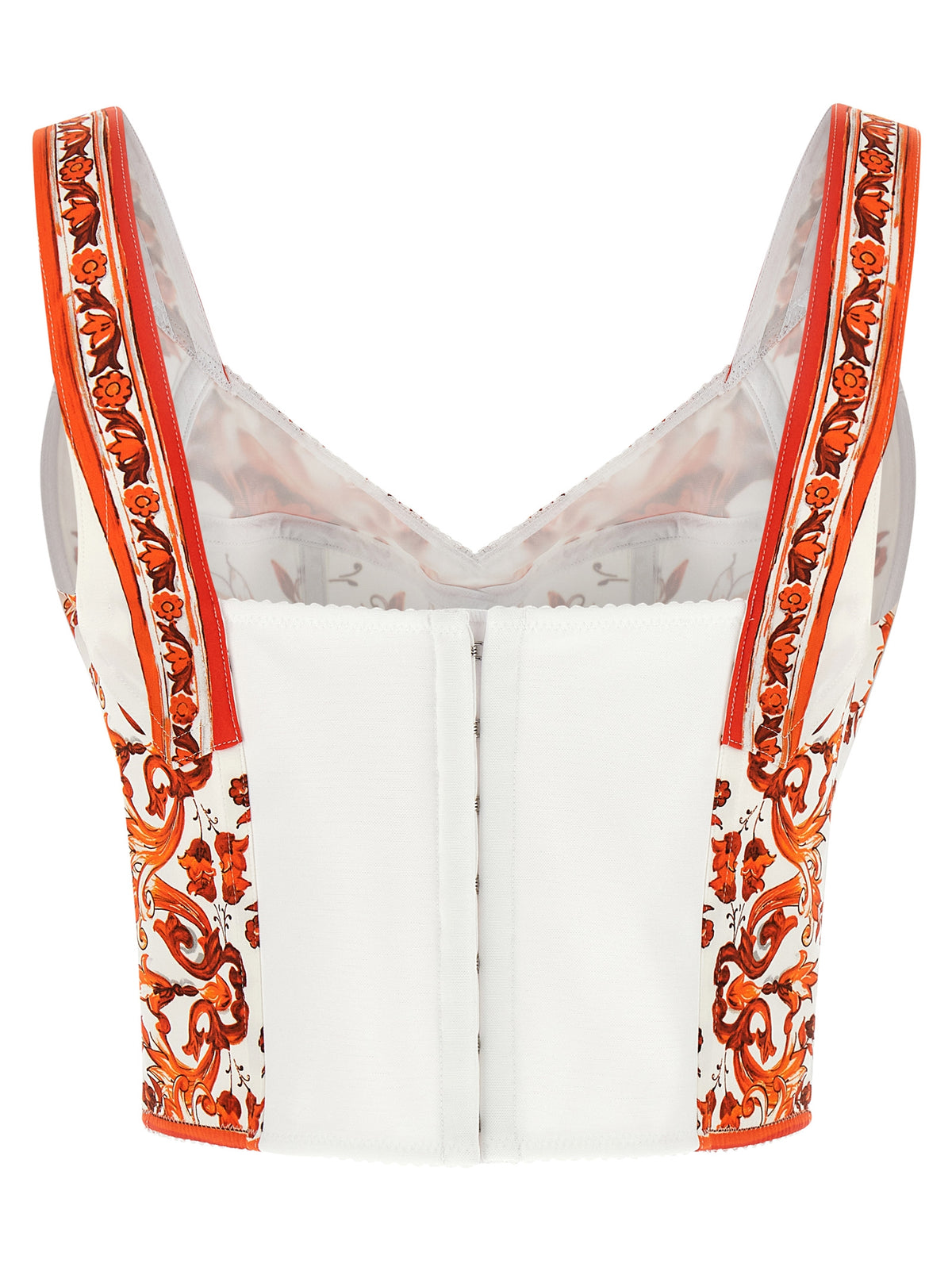 Dolce & Gabbana Orange Silk Blouse
