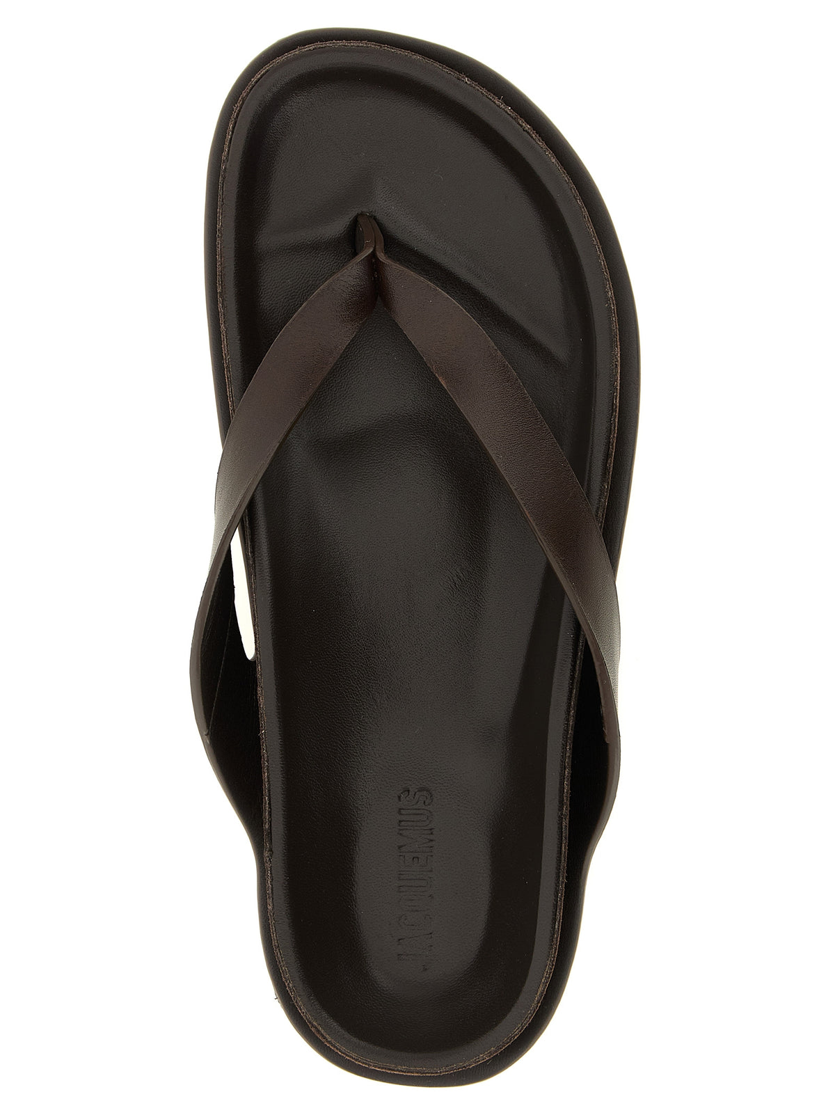Jacquemus Brown Cowhide Slides