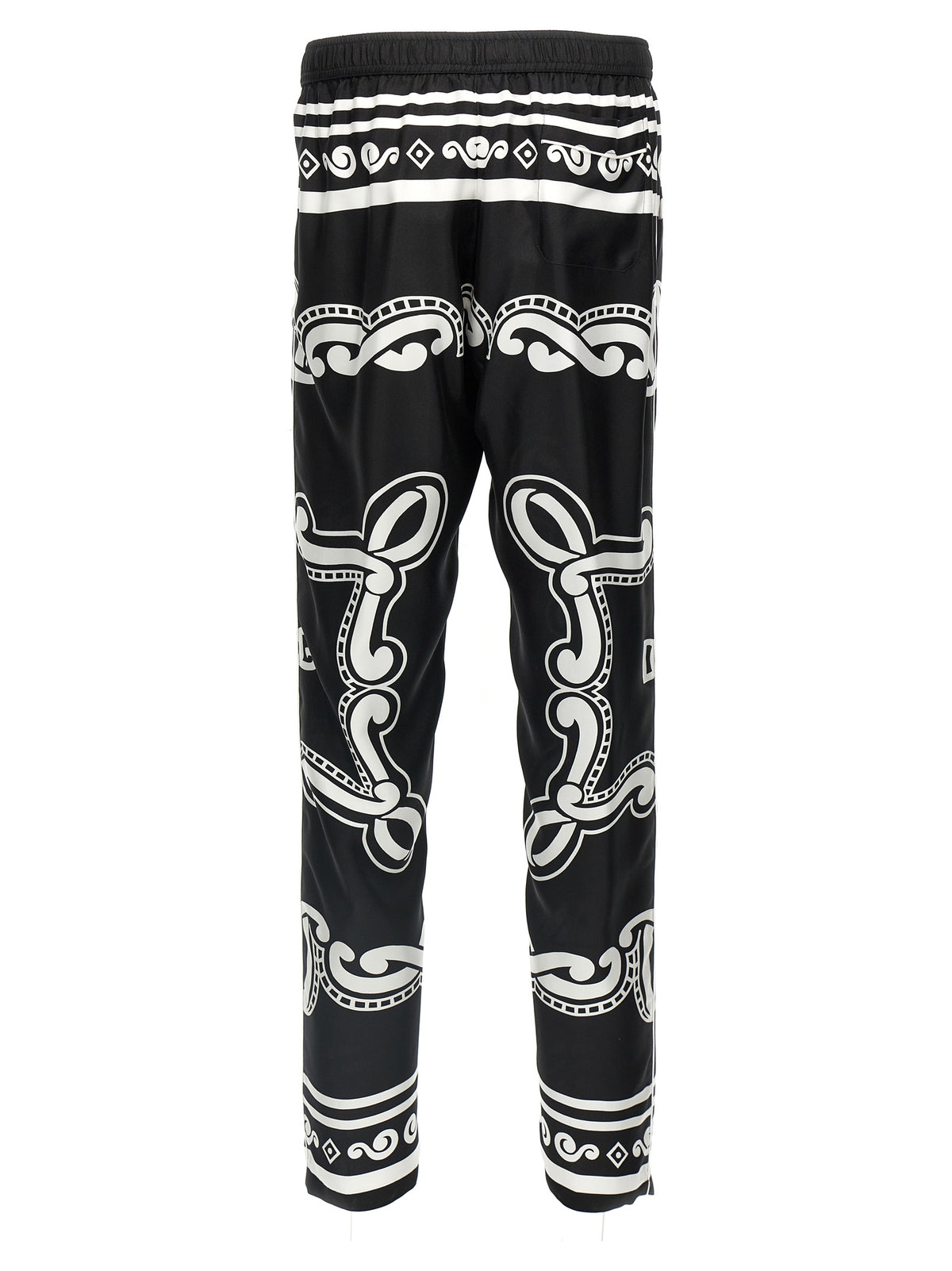 Dolce & Gabbana Bicolor Silk Casual Pants