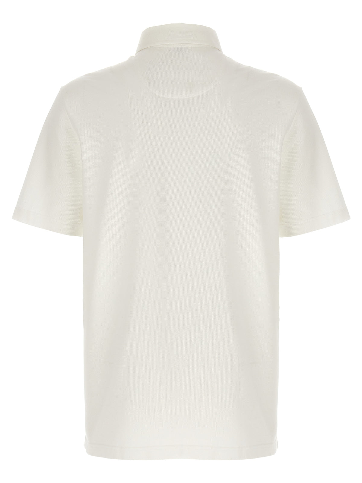 Brioni White Cotton Polo Shirt