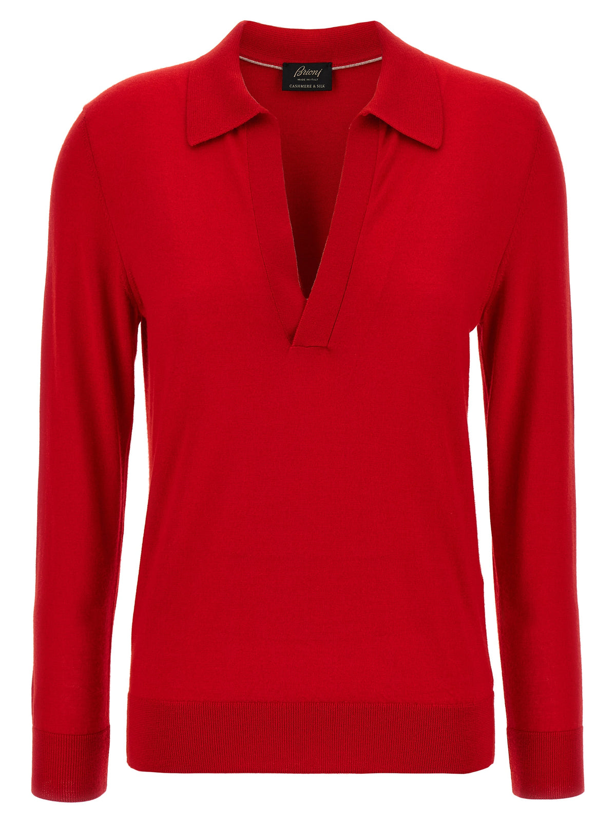 Brioni Multicolor Cashmere Polo Shirt