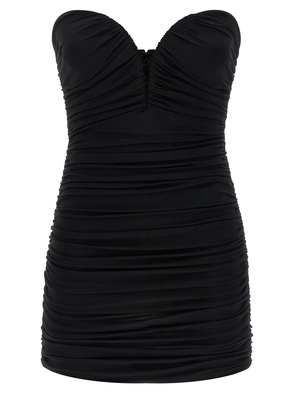 Elisabetta Franchi Black Viscose Short Dress