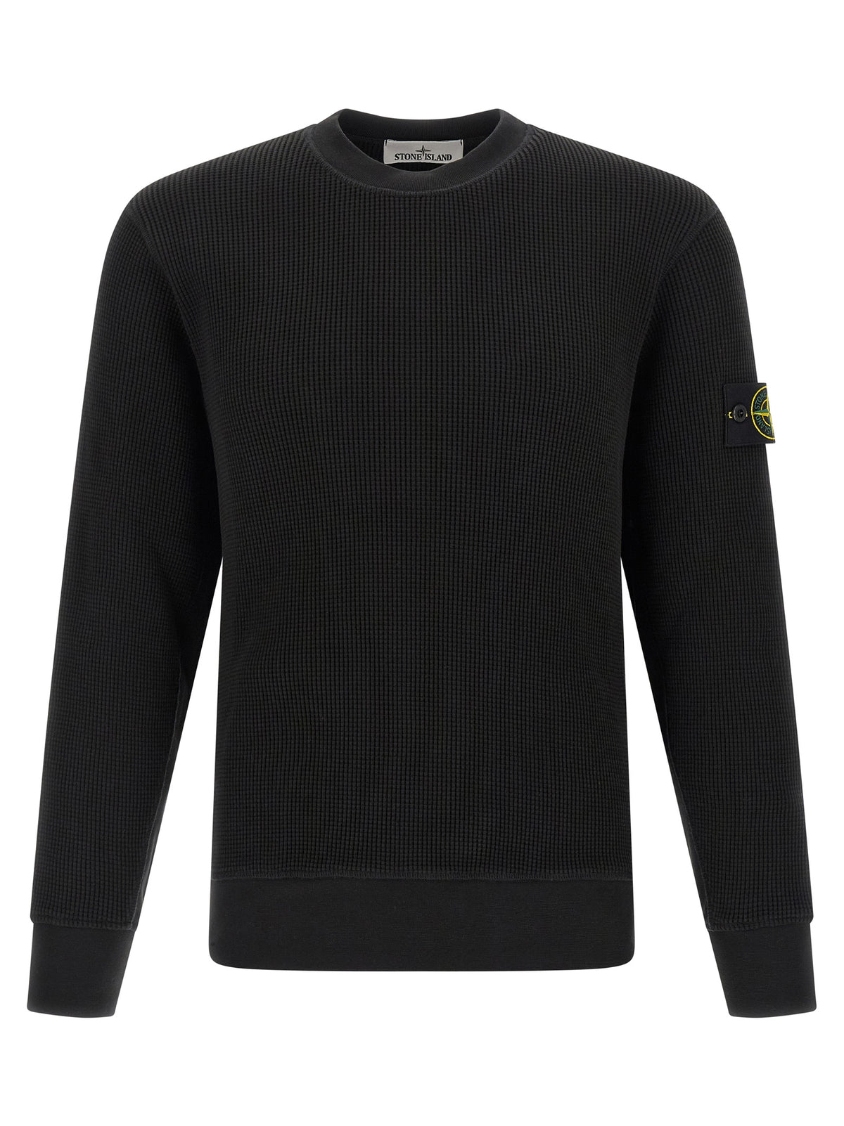Stone Island Black Cotton Sweatshirt