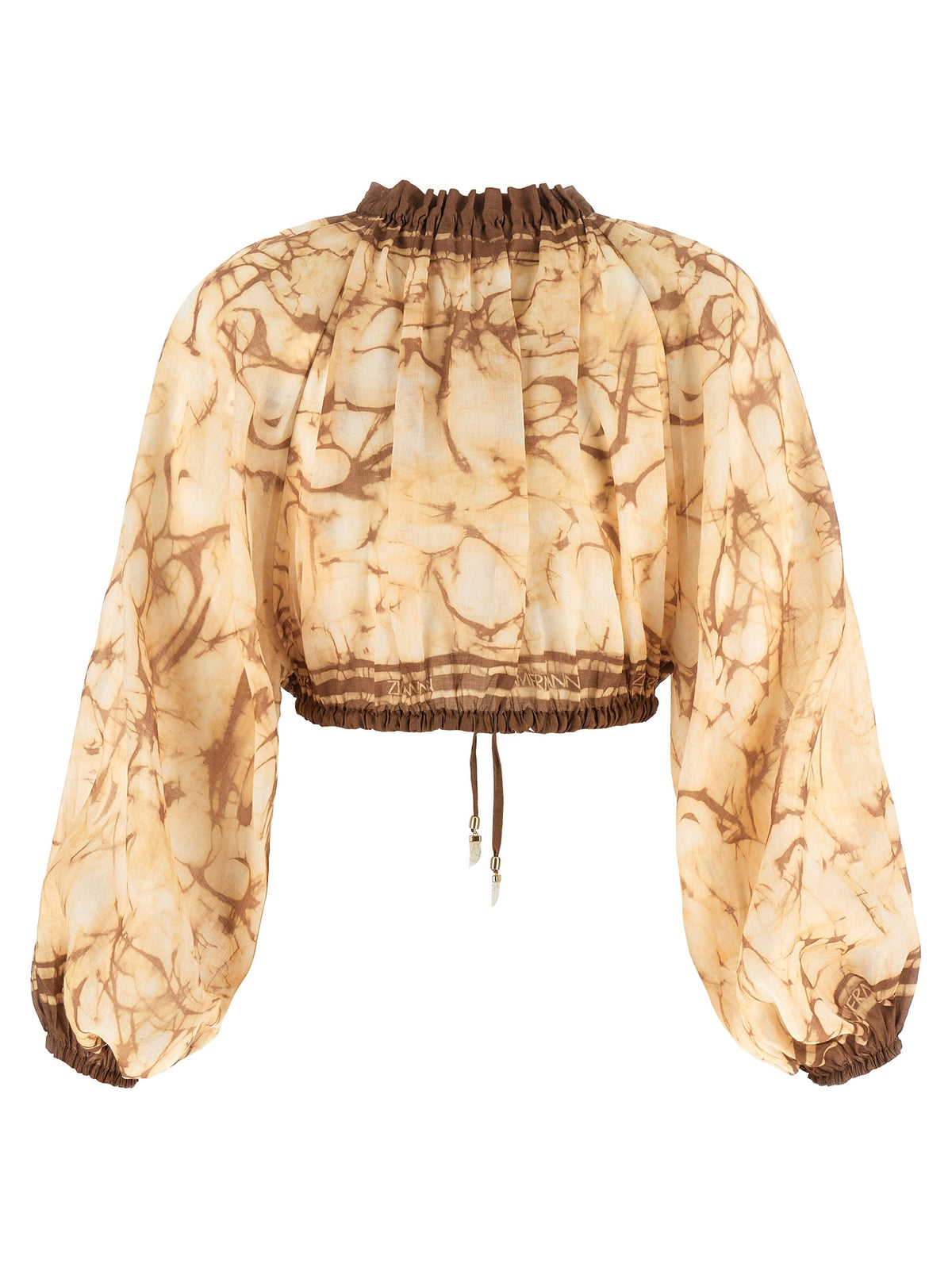 Zimmermann Beige Ramie Pattern Shirt
