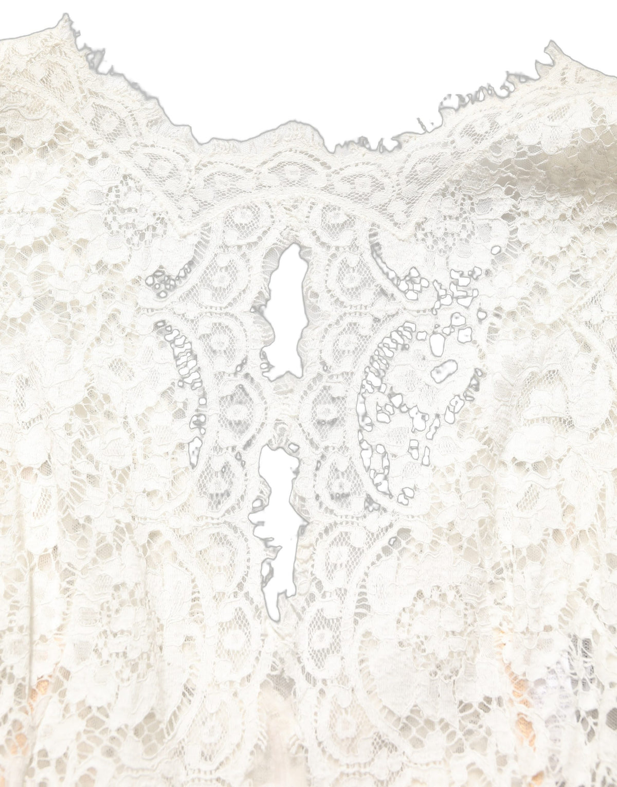 Dolce & Gabbana White Lace Viscose Sheath Long Gown Dress