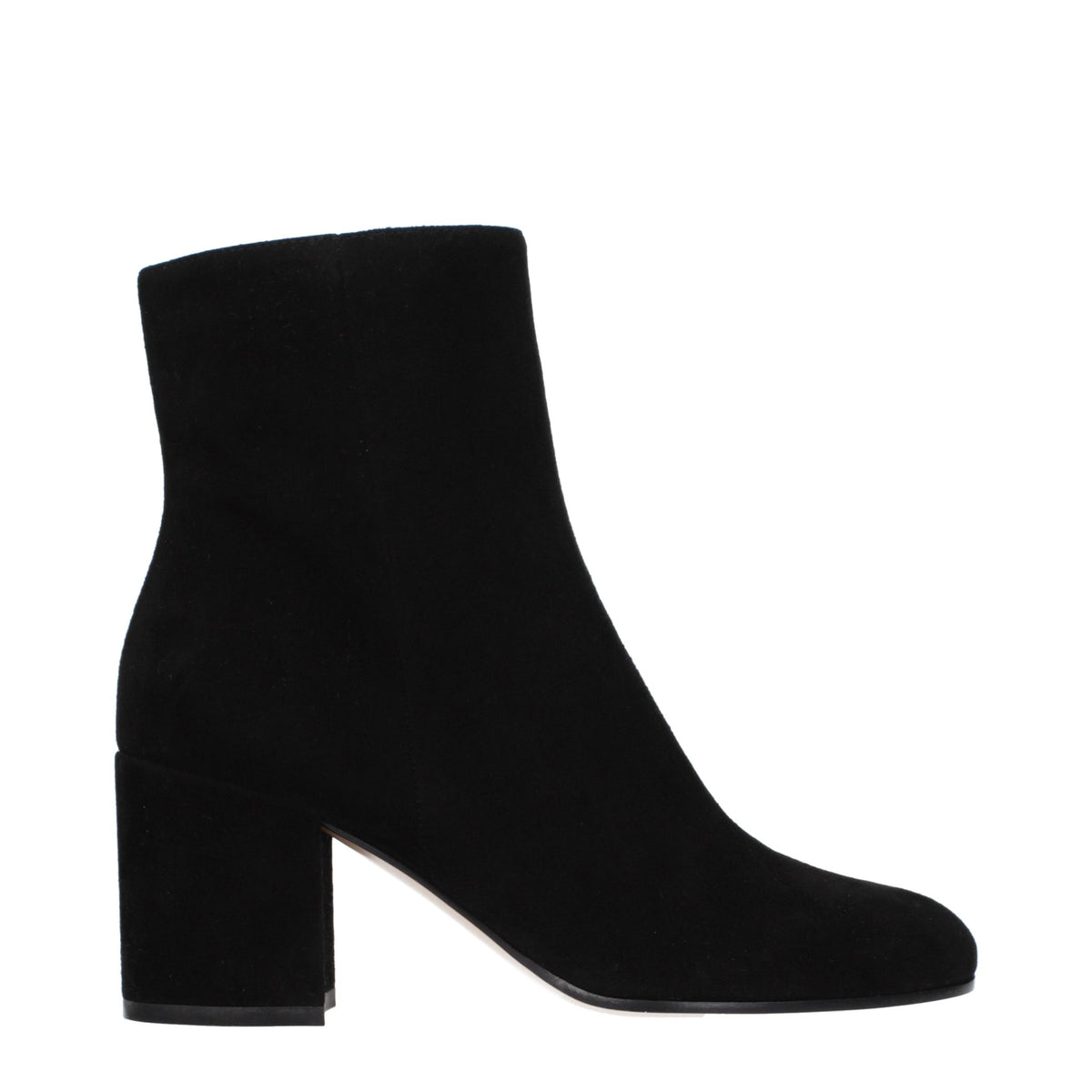 Gianvito Rossi Black Leather Ankle Boots
