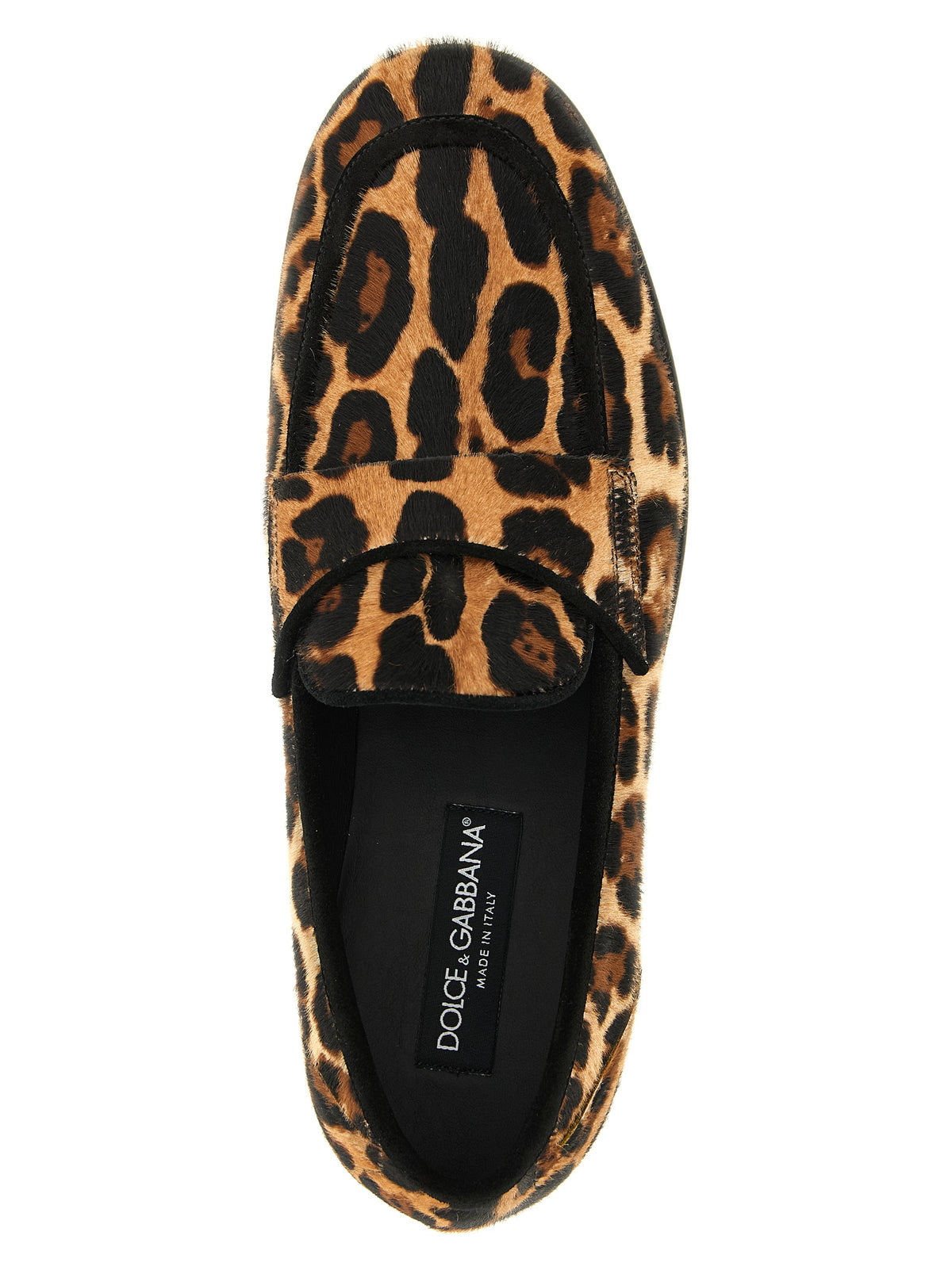 Dolce & Gabbana Brown Calfskin Slip-On Loafers