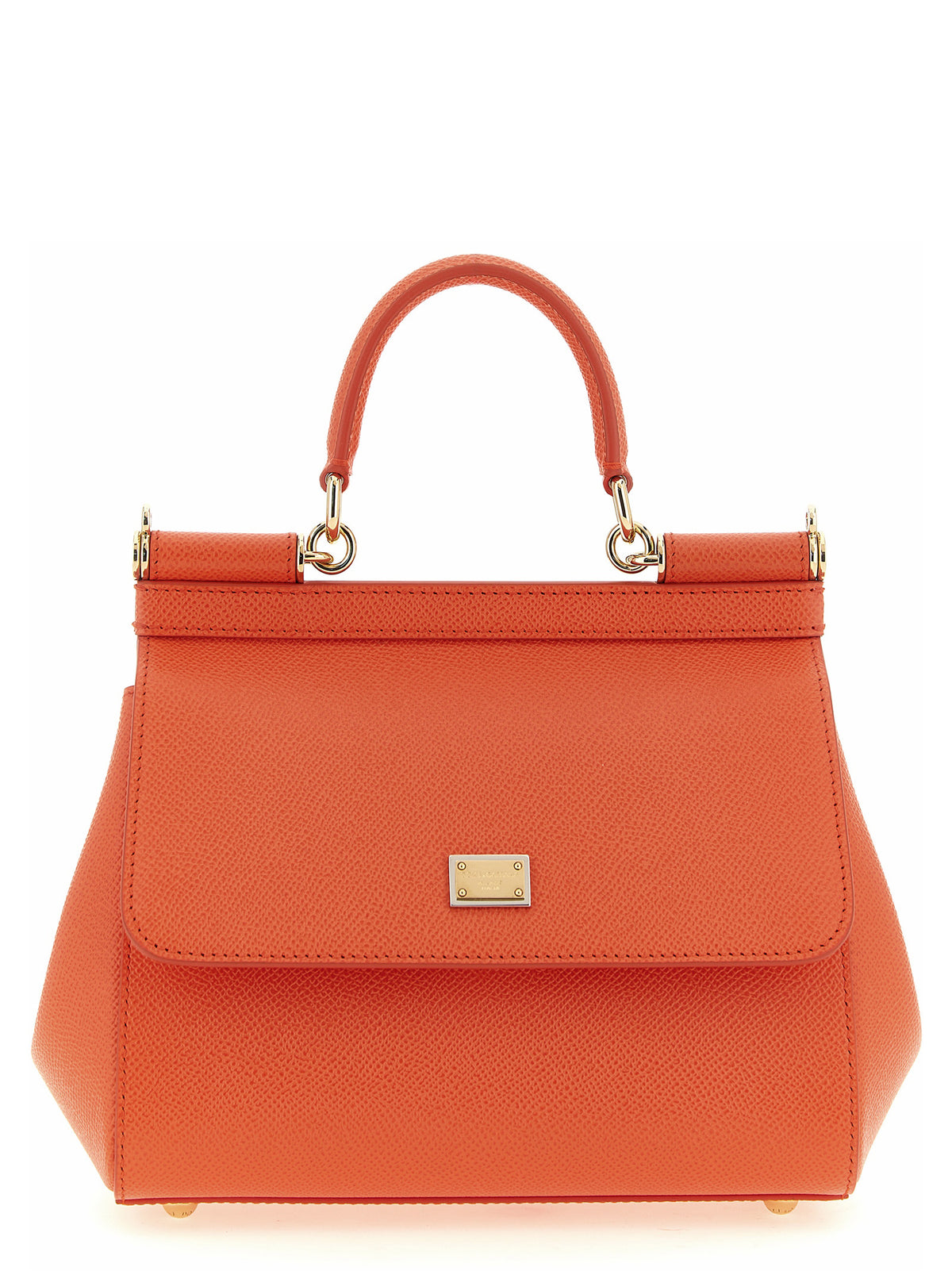Dolce & Gabbana Orange Calfskin Handbag