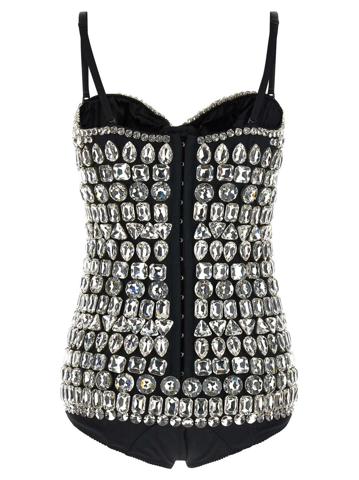 Dolce & Gabbana Silver Polyamide Bodysuit