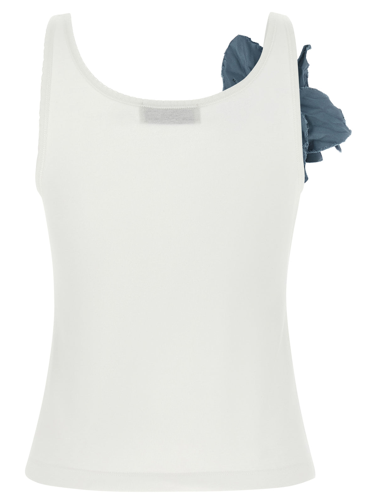 Tory Burch Blue Cotton Sleeveles T-Shirt