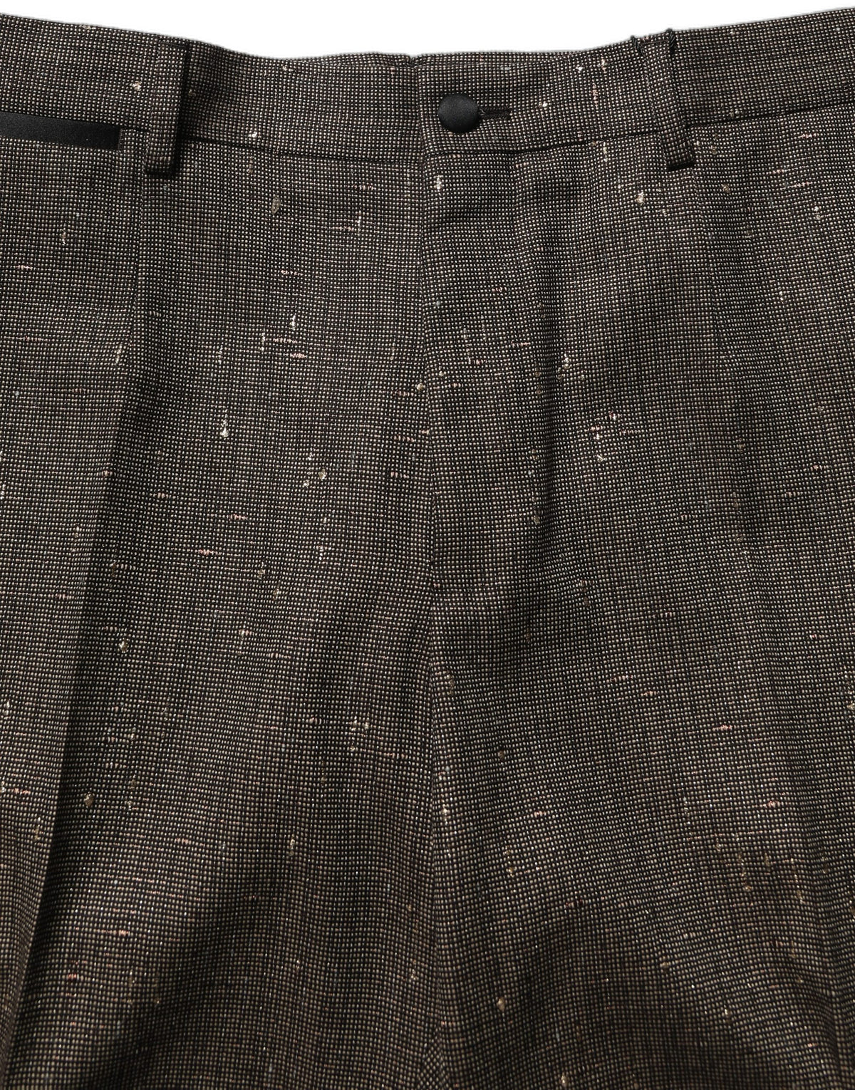 Dolce & Gabbana Dark Brown HighWaist Tapered Trouser Pants