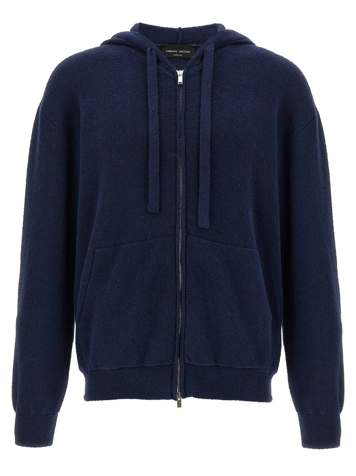 Roberto Collina Blue Cotton Sweatshirt