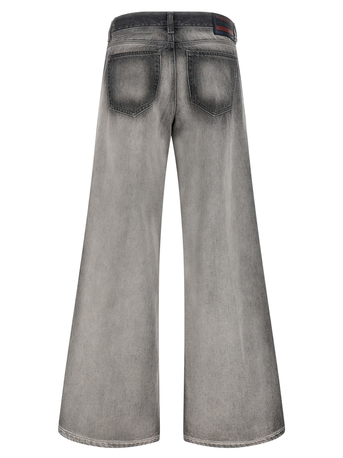 Diesel Gray Cotton Flared Jeans