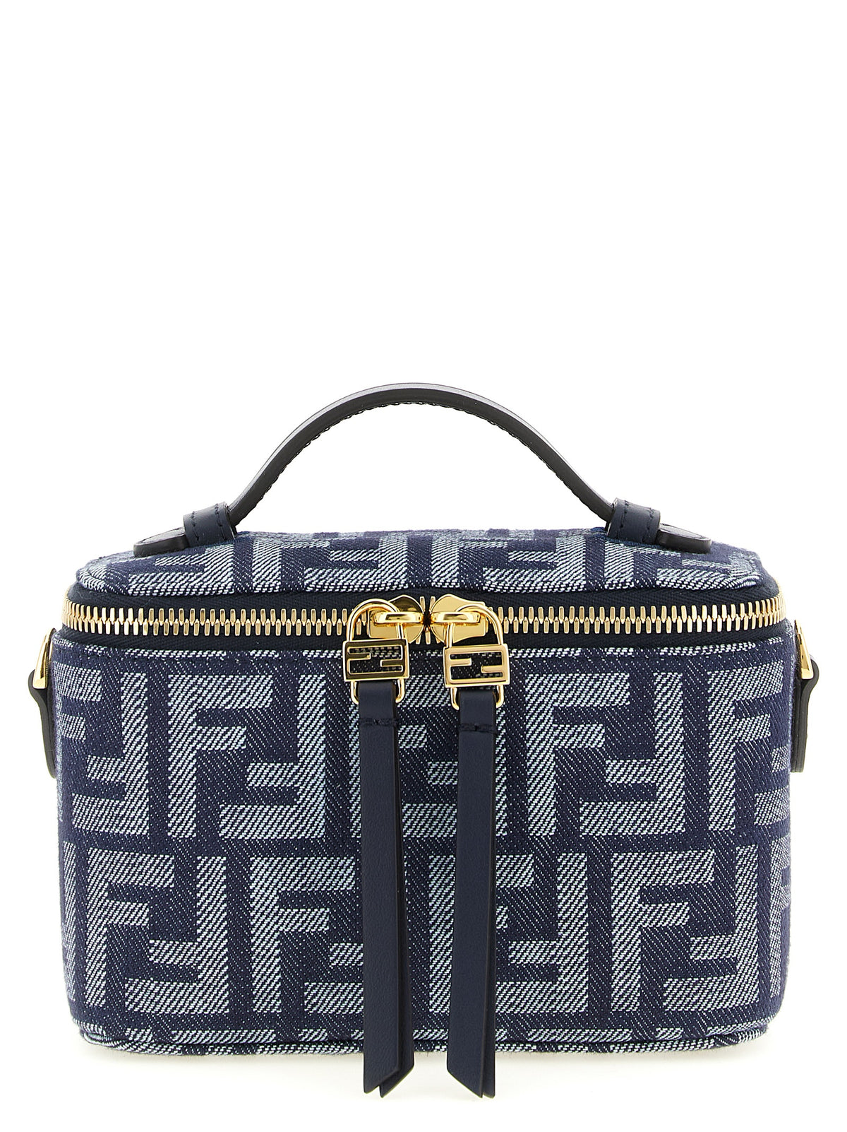 Fendi Blue Cotton Handbag