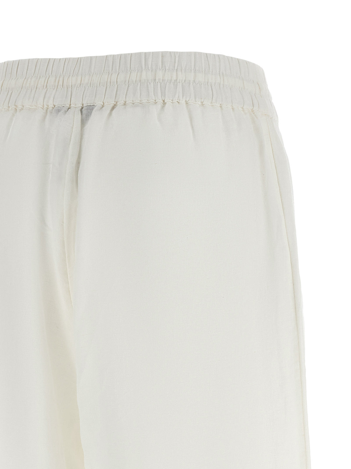 Polo Ralph Lauren White Linen Casual Pants