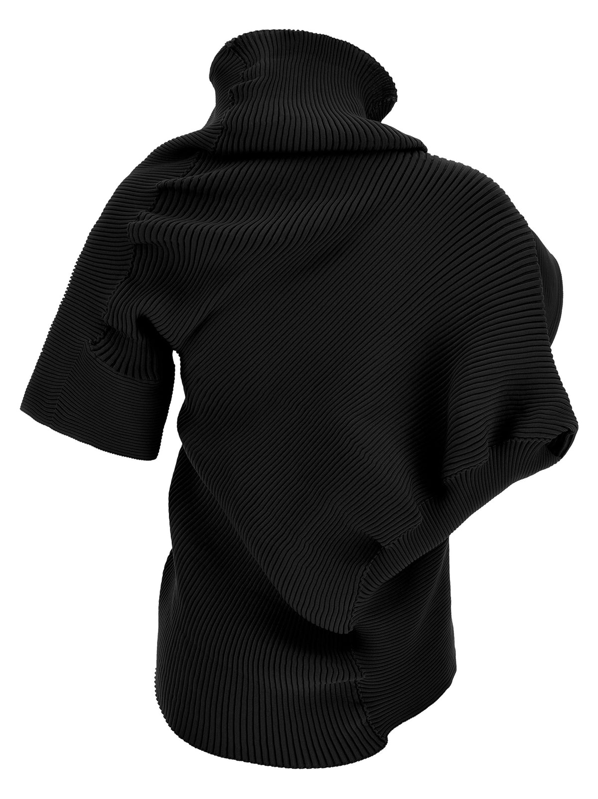 Issey Miyake Black Polyester Blouse