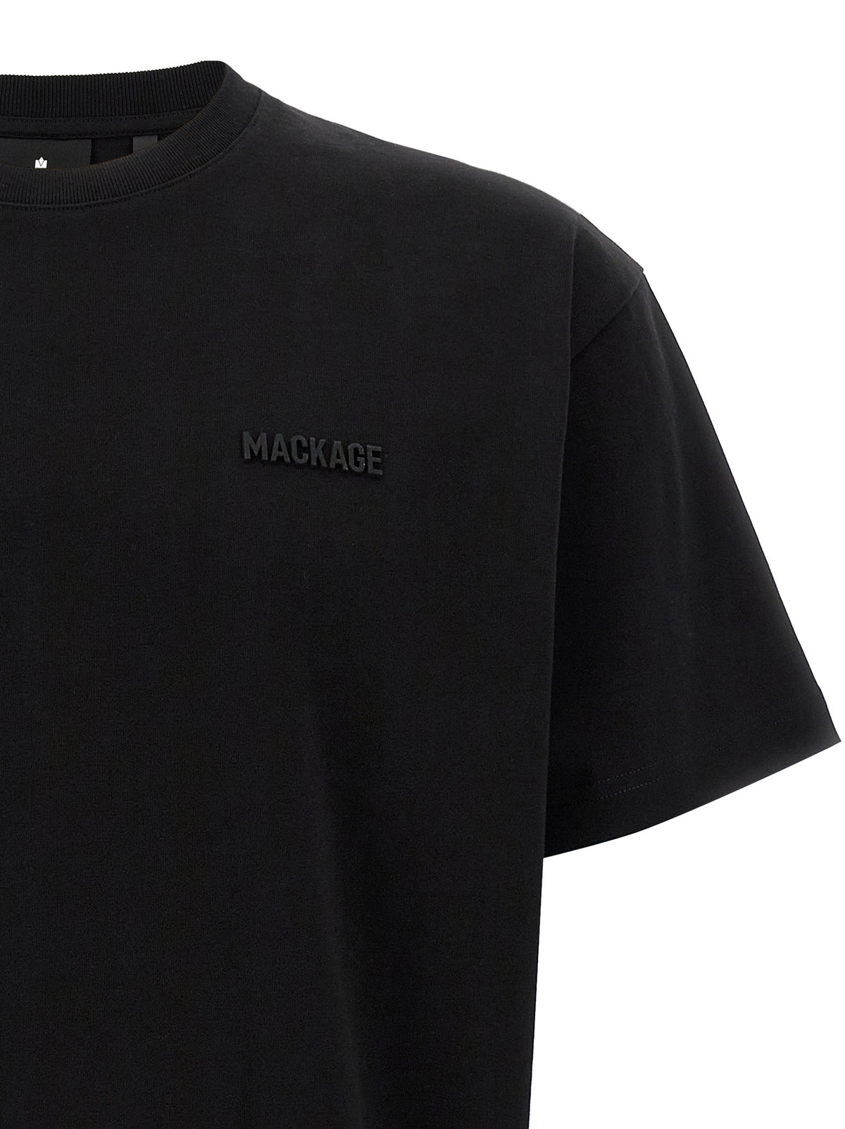 Mackage Black Cotton T-Shirt