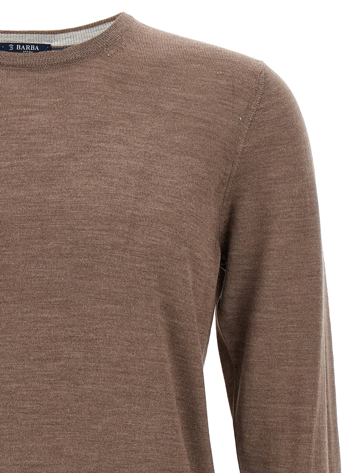 Barba Napoli Brown Wool Cardigan