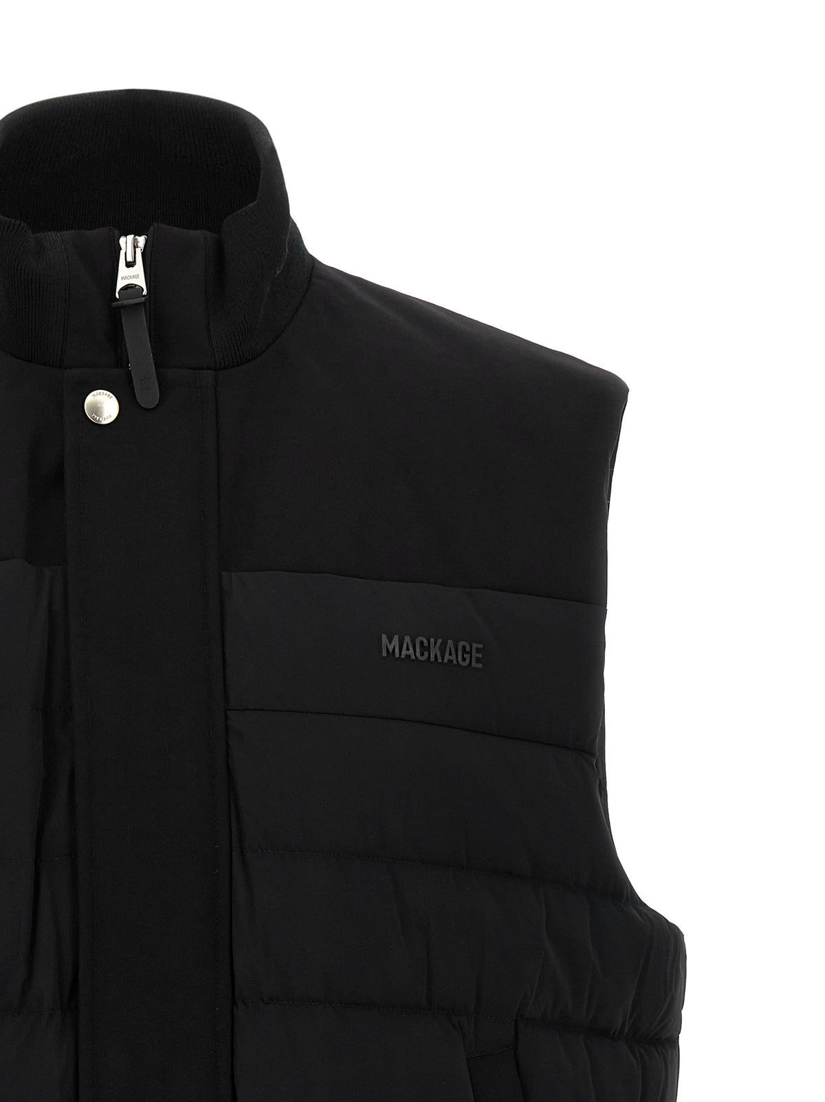 Mackage Black Nylon Sleeveless Jacket