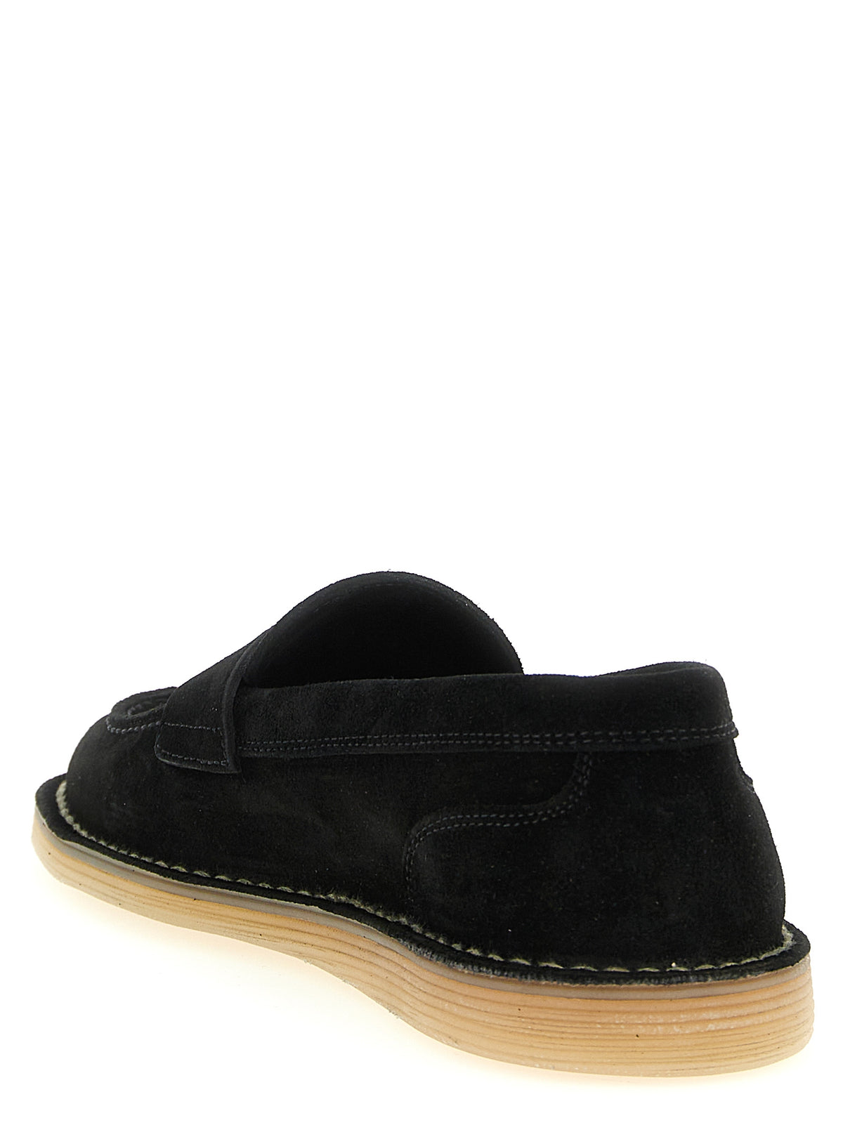 Dolce & Gabbana Black Calfskin Slip-On Loafers