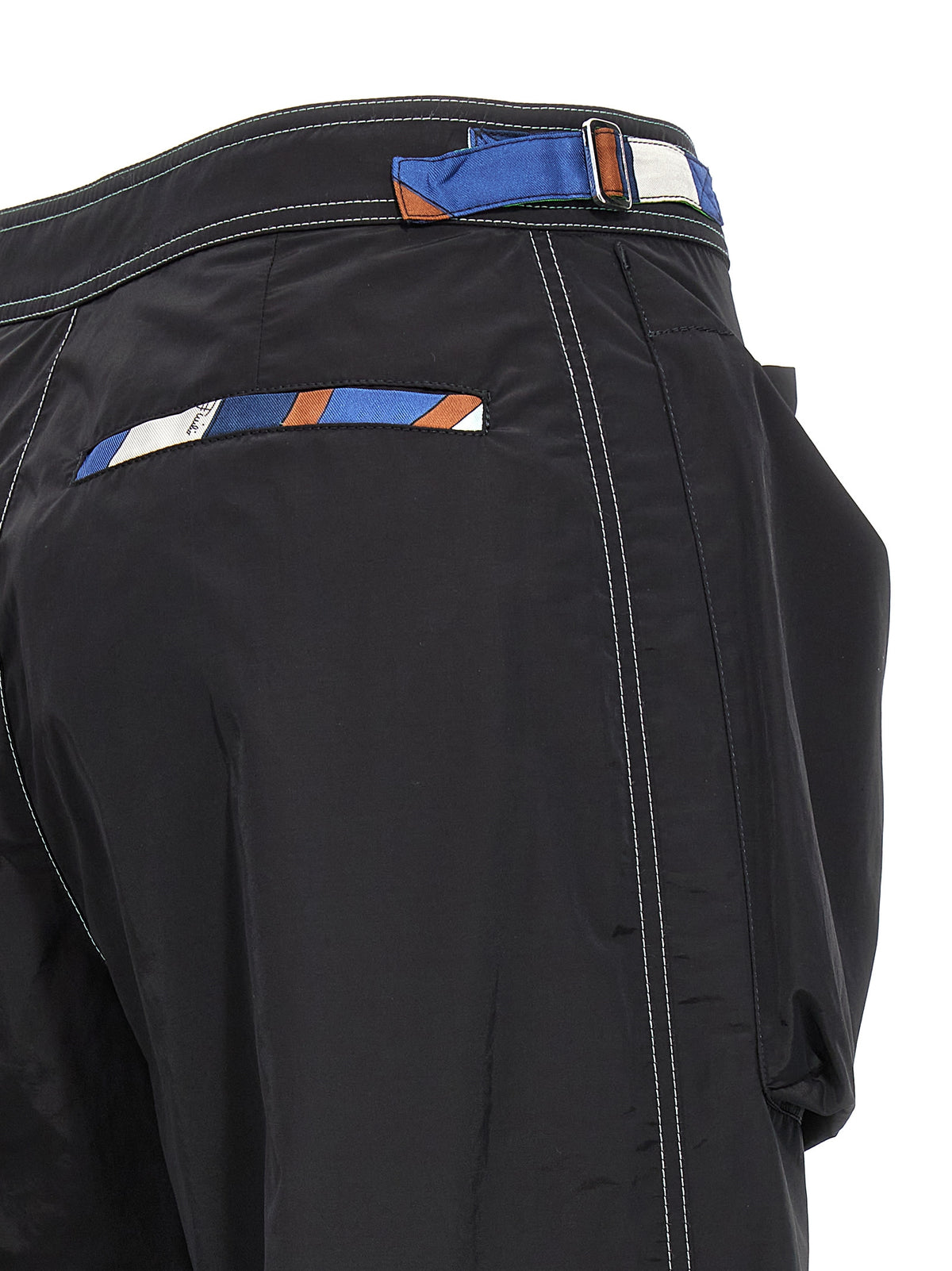 Emilio Pucci Black Polyamide Casual Pants