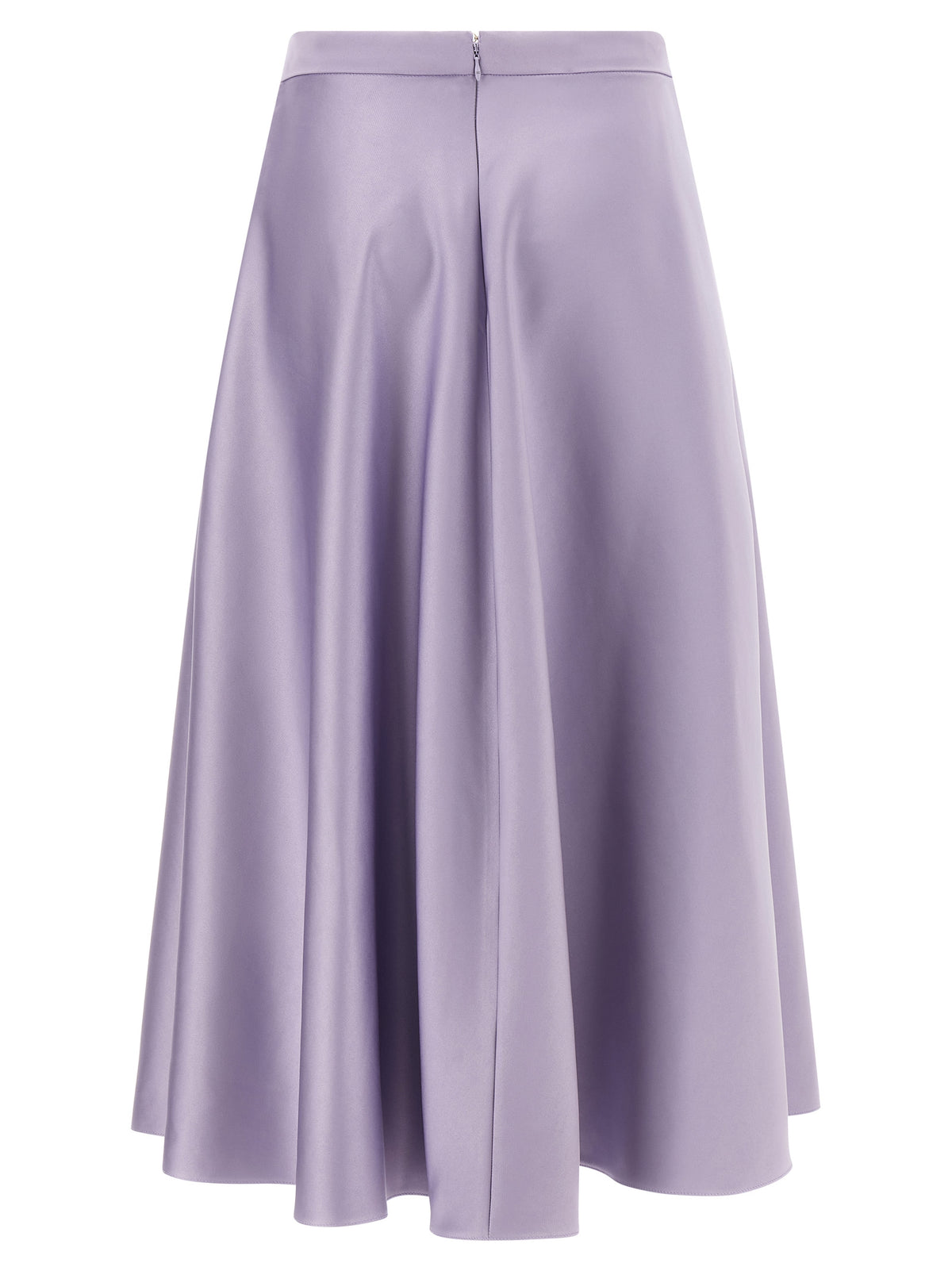 Elisabetta Franchi Purple Polyester Midi Skirt
