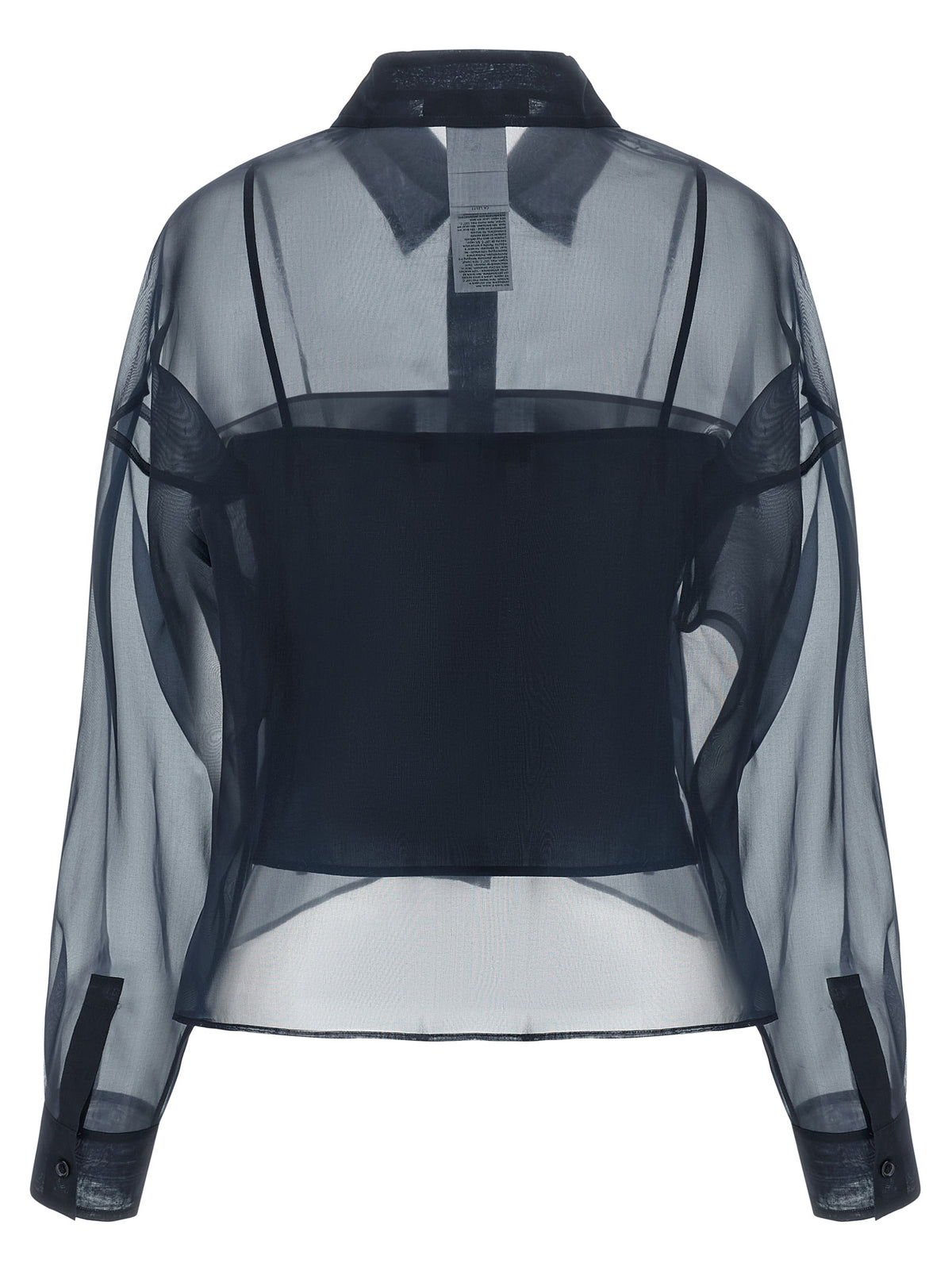 Max Mara Blue Cotton Blouse