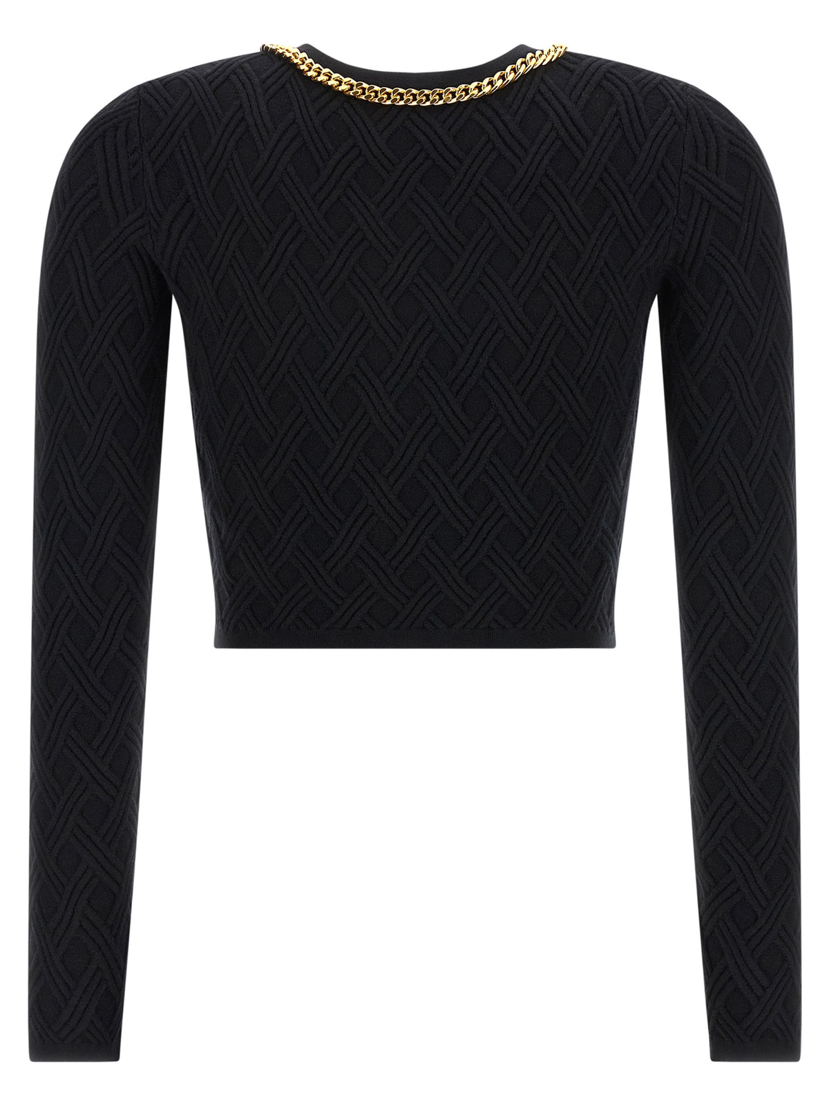 Elisabetta Franchi Black Viscose Cardigan