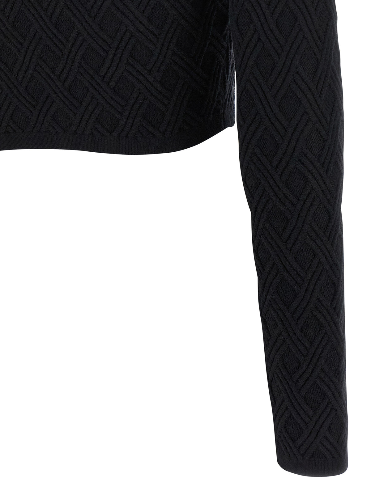 Elisabetta Franchi Black Viscose Cardigan