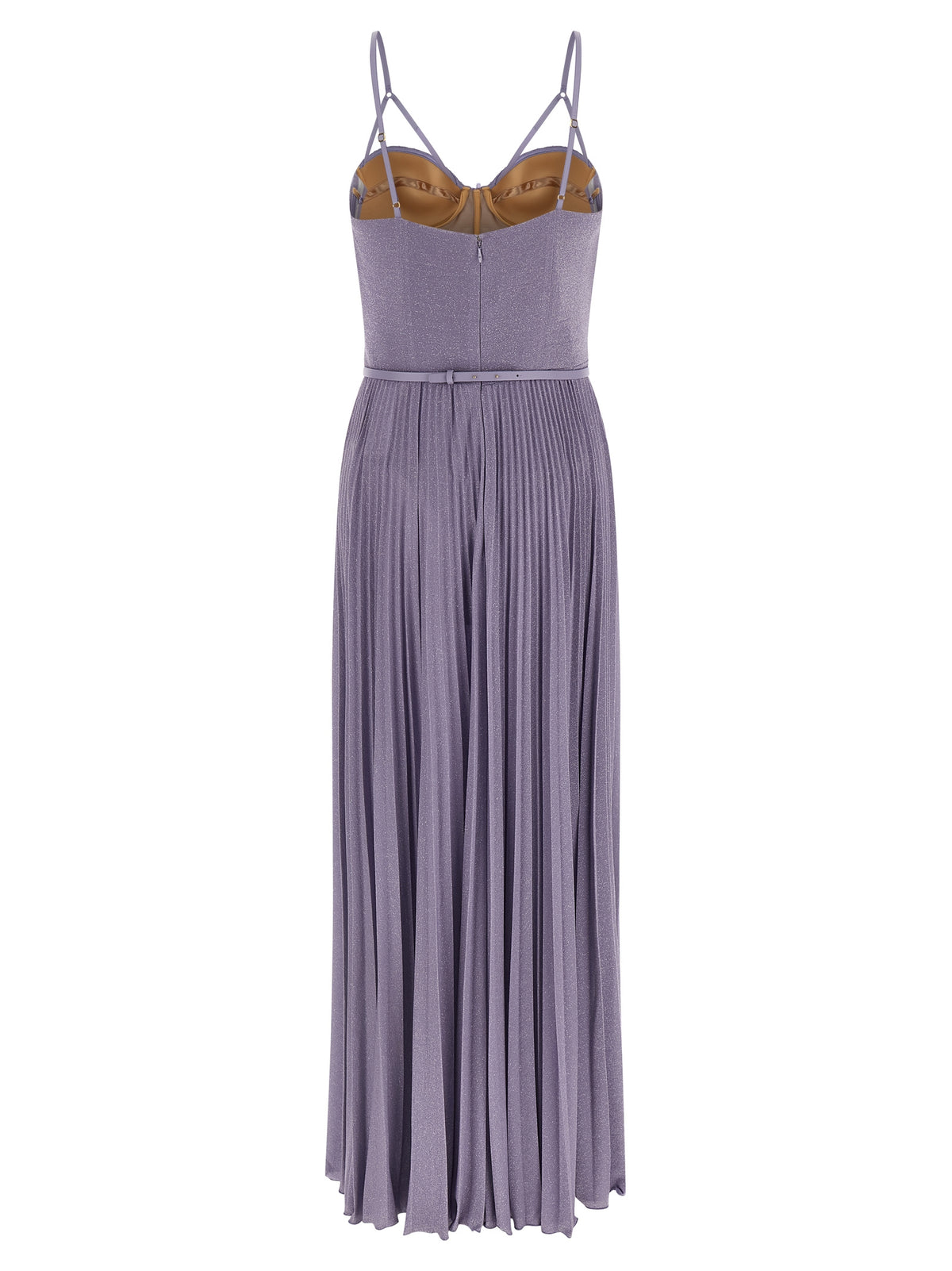 Elisabetta Franchi Purple Viscose Long Dress