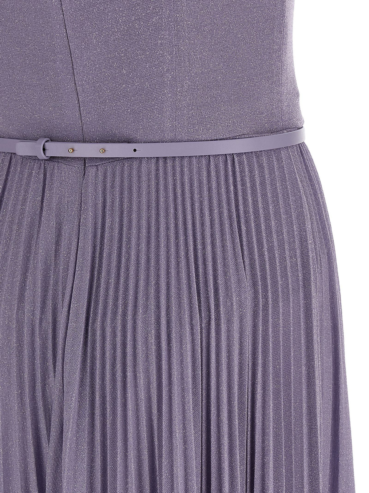 Elisabetta Franchi Purple Viscose Long Dress