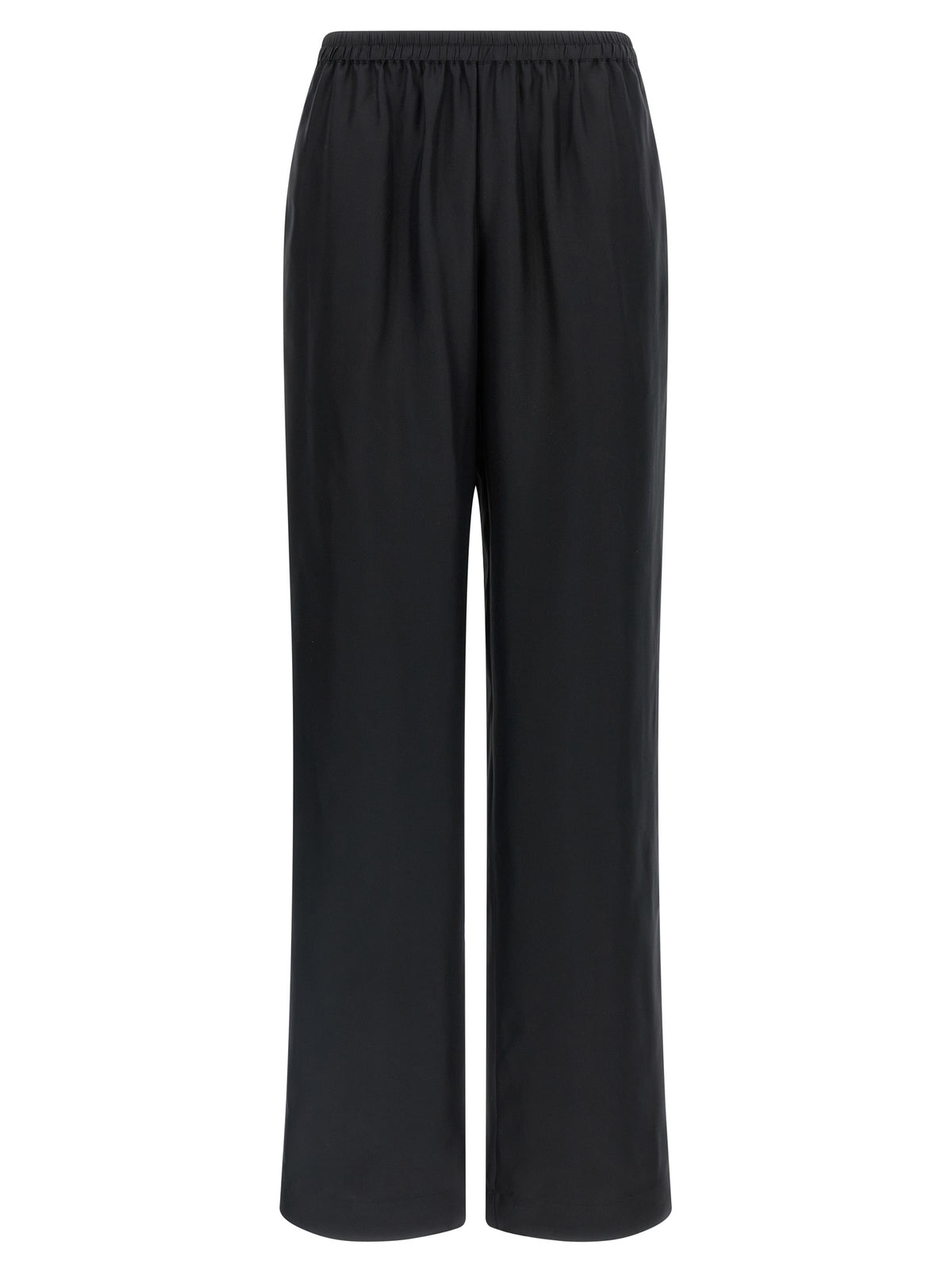 Loulou De Saison Black Silk Casual Pants