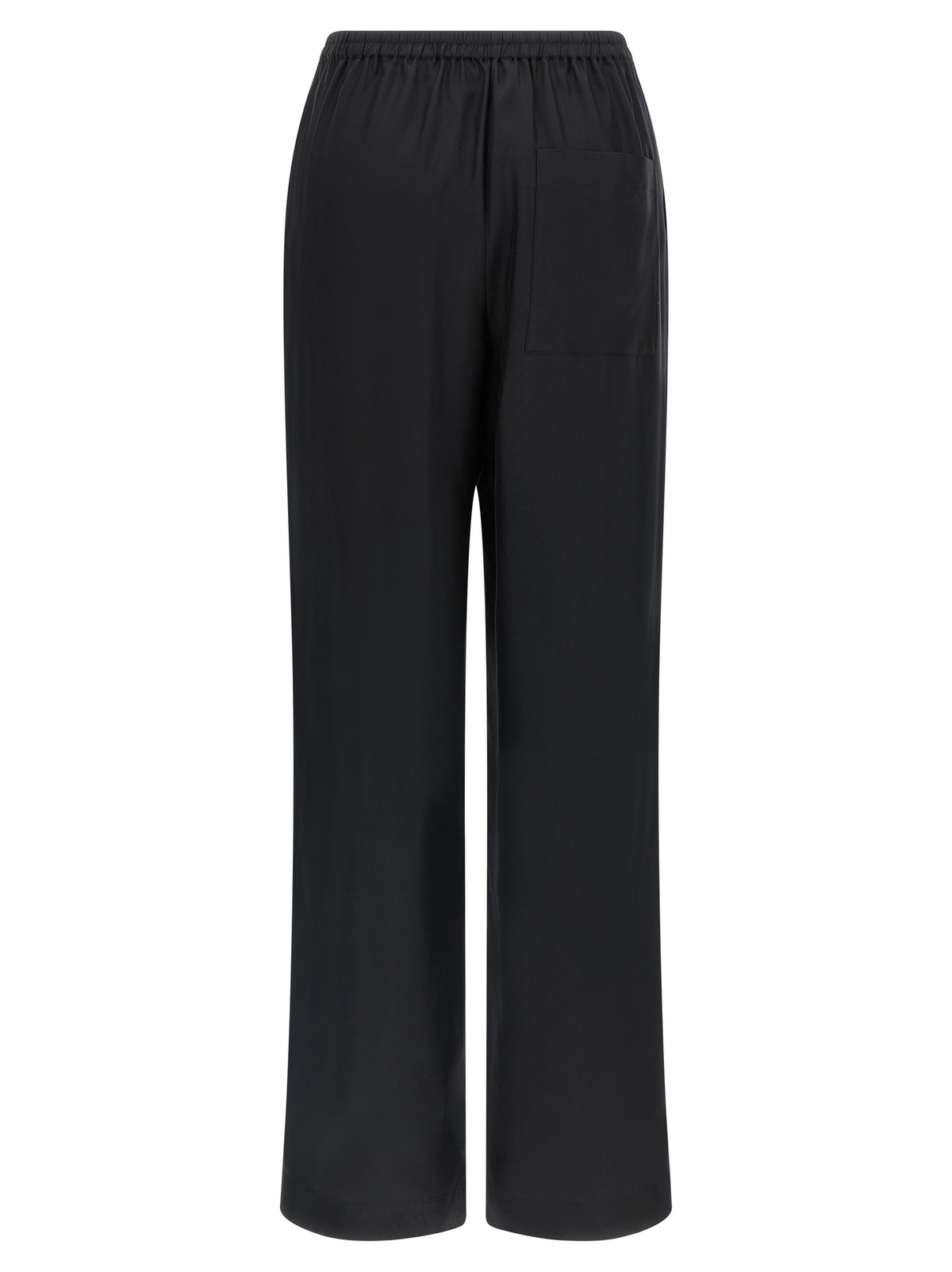 Loulou De Saison Black Silk Casual Pants