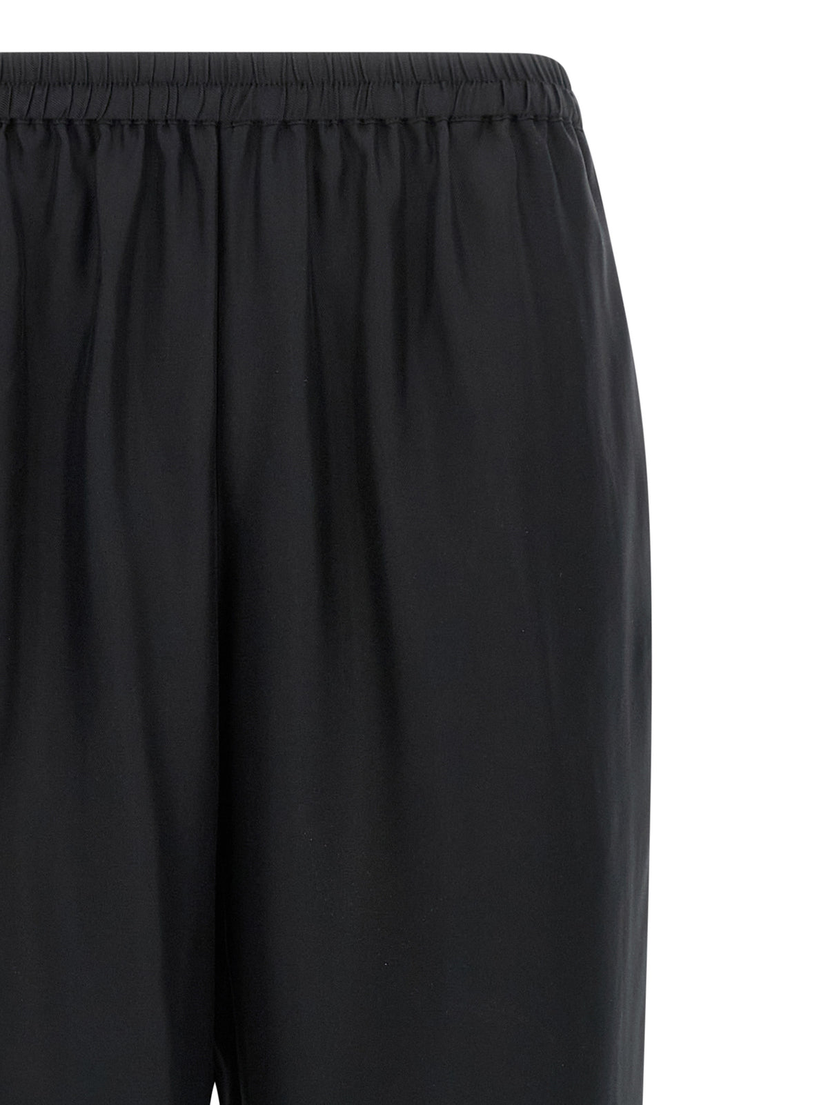 Loulou De Saison Black Silk Casual Pants