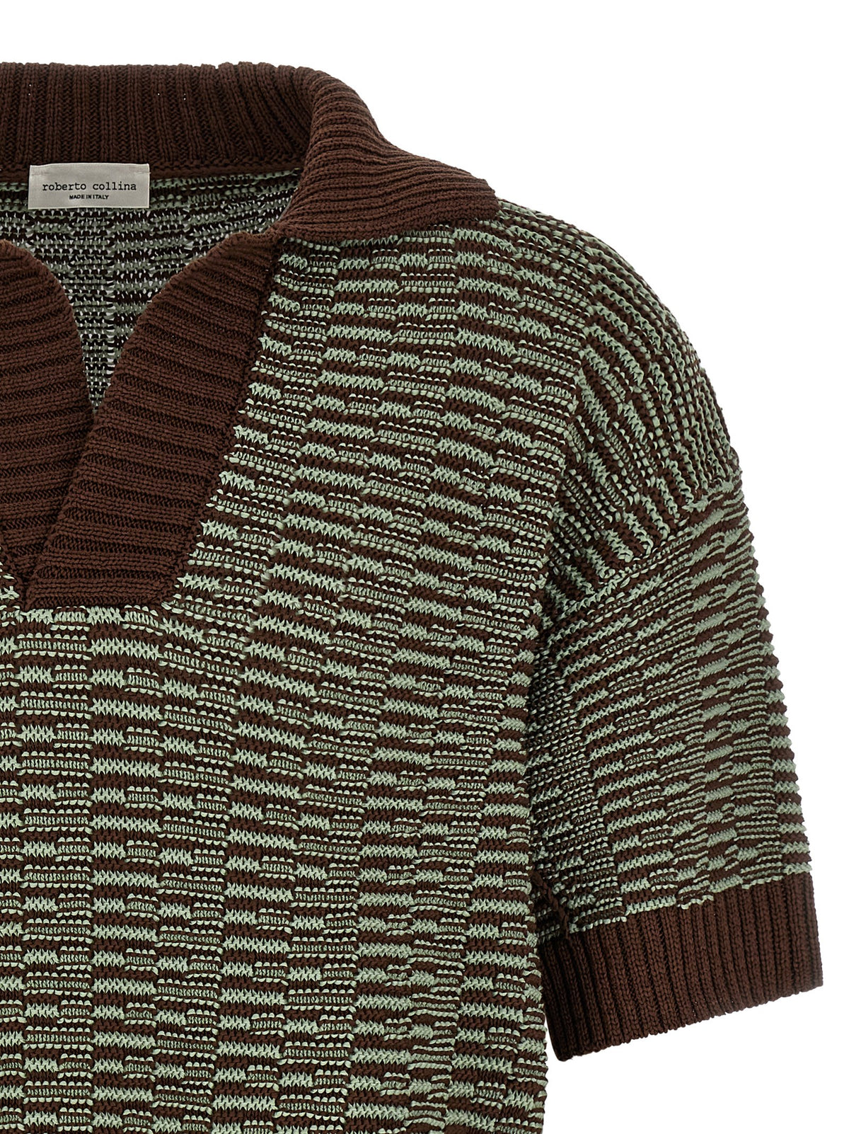 Roberto Collina Brown Cotton Polo Shirt