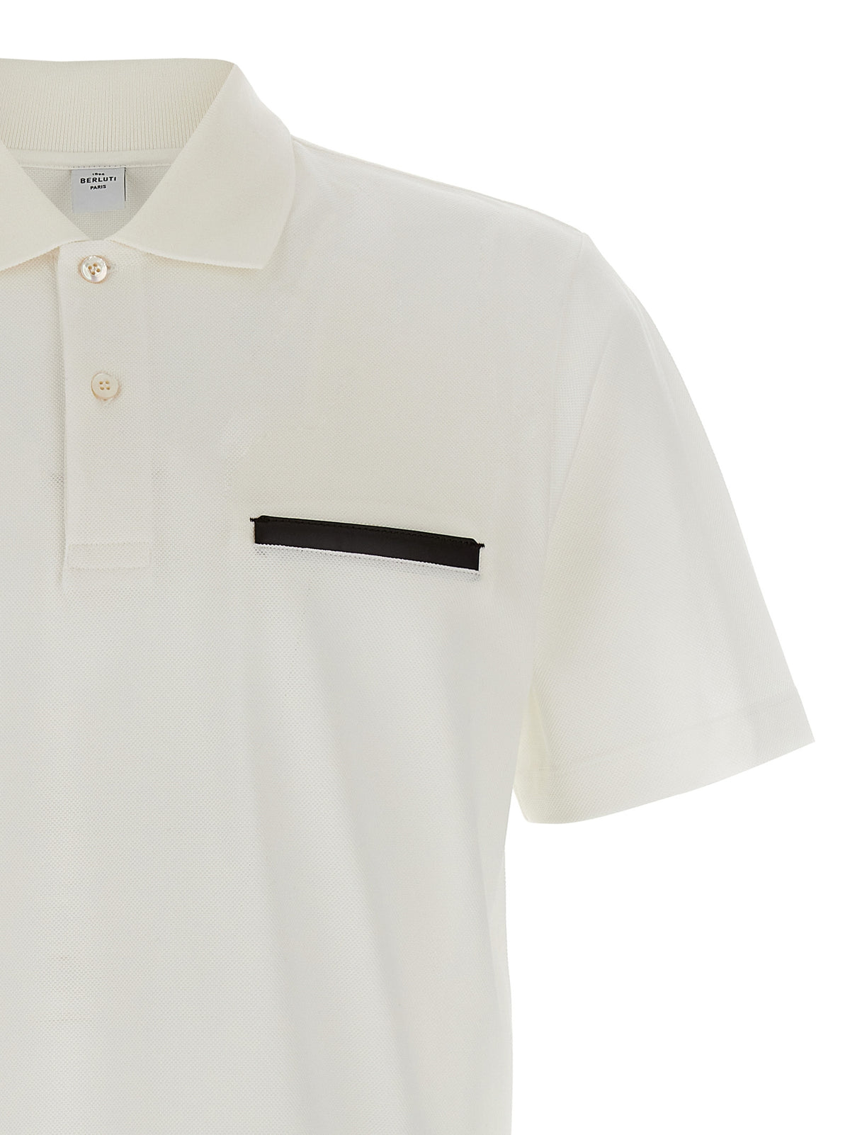 Berluti White Cotton Polo Shirt