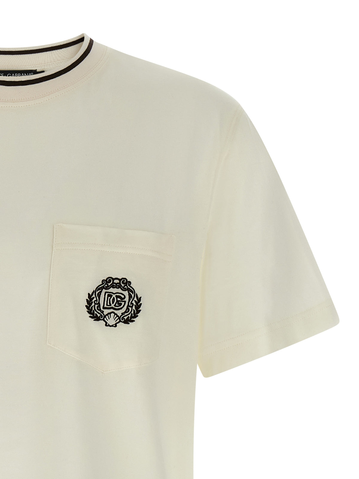 Dolce & Gabbana White Cotton T-Shirt